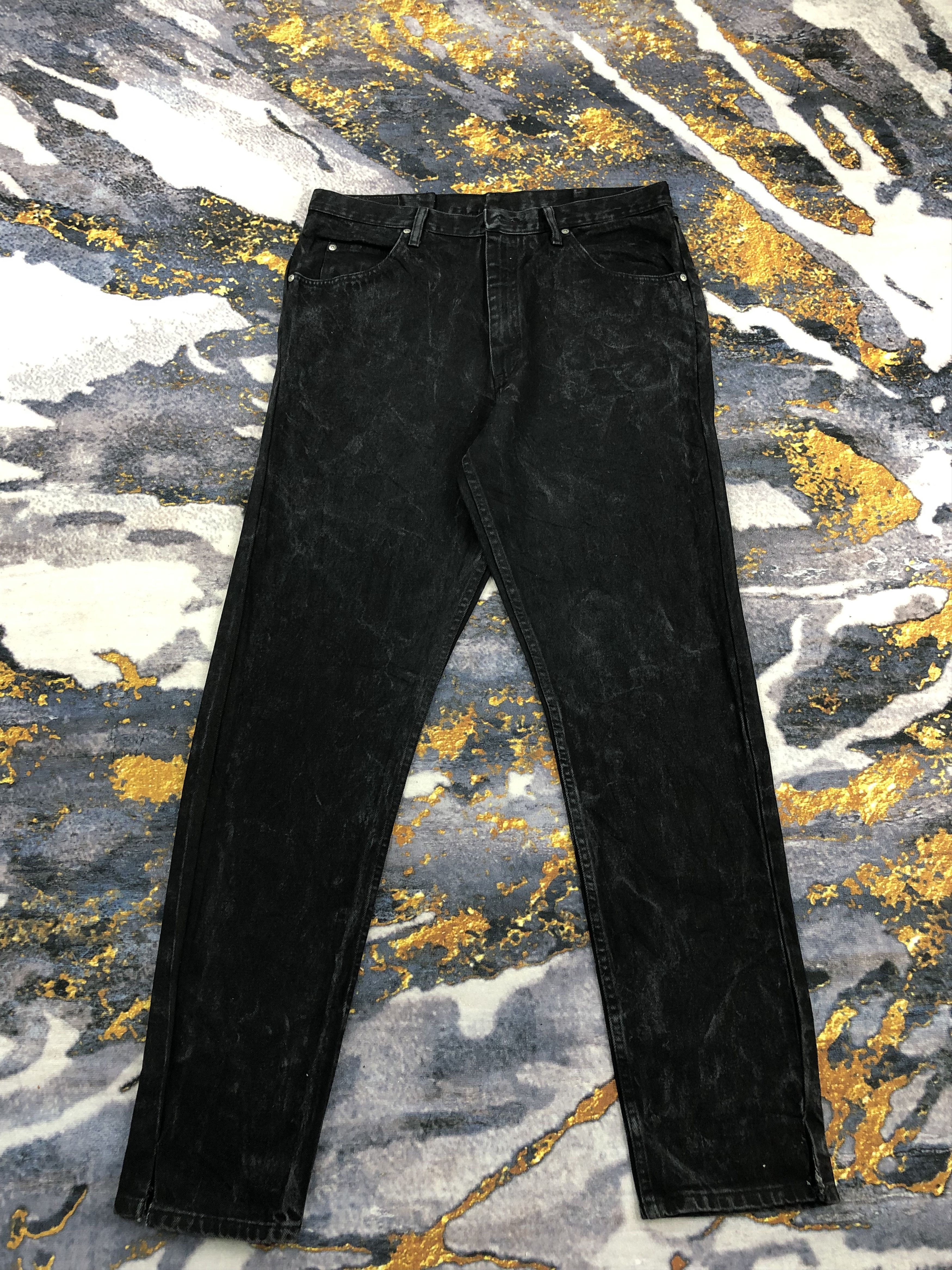 Wrangler Vintage Wrangler Black Denim DPP0266 Size US 35 - 1 Thumbnail