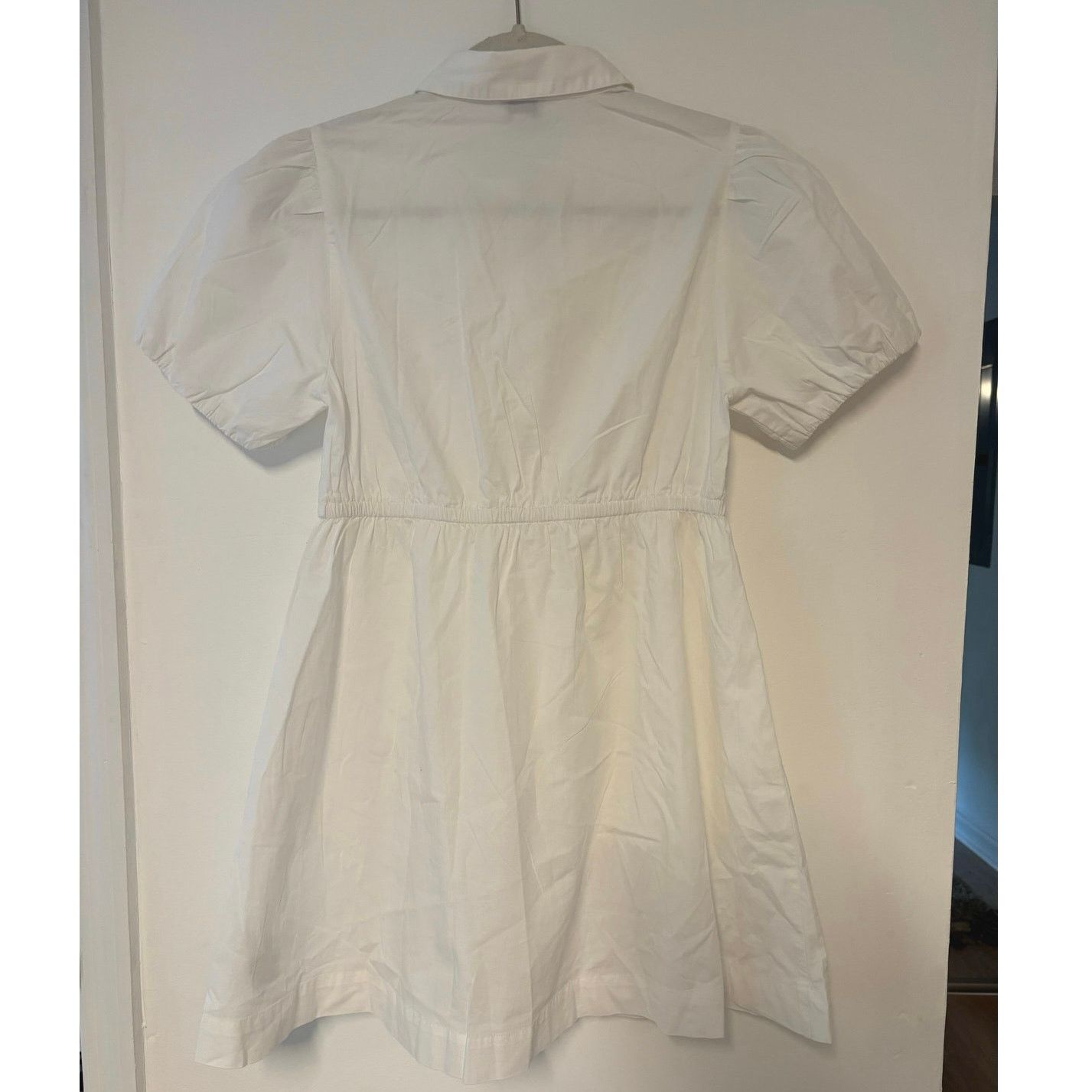 J.Crew NWT J.Crew Collared Tie Waist Mini Dress White Size 4P Size S / US 4 / IT 40 - 6 Thumbnail