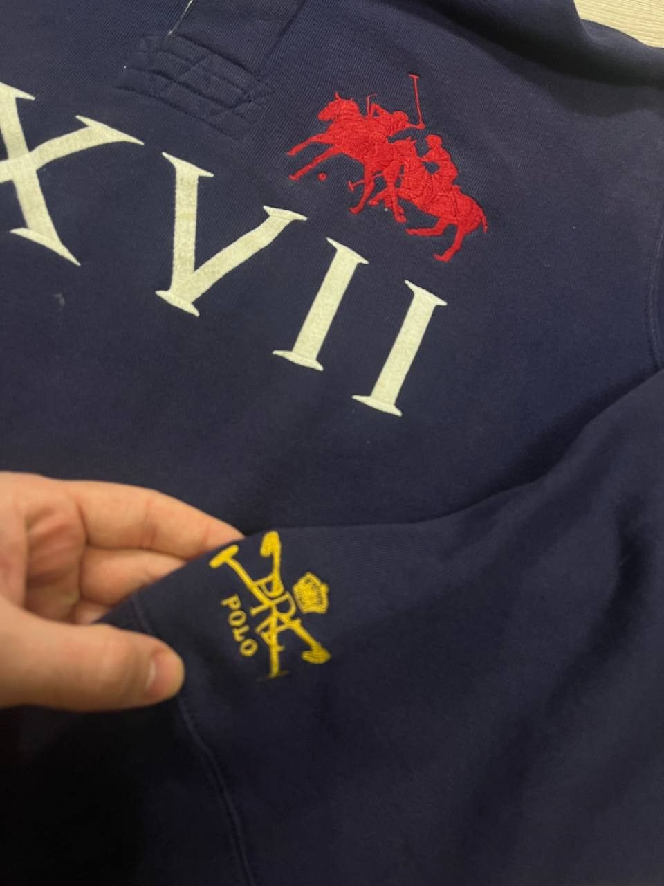 Polo Ralph Lauren Vintage hoodie Polo Ralph Lauren big logo USA Size US XXL / EU 58 / 5 - 2 Thumbnail