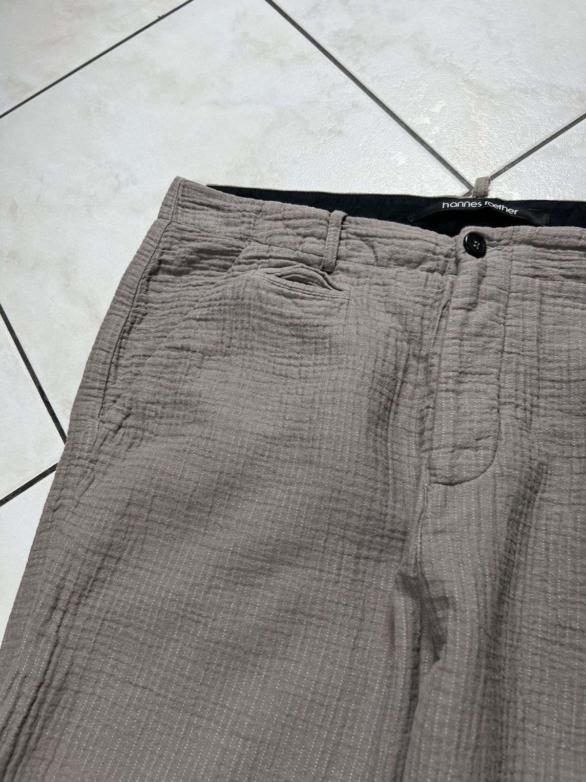 hannes roether Hannes Roether avant garde shrunk patterned pants Size US 34 / EU 50 - 7 Thumbnail