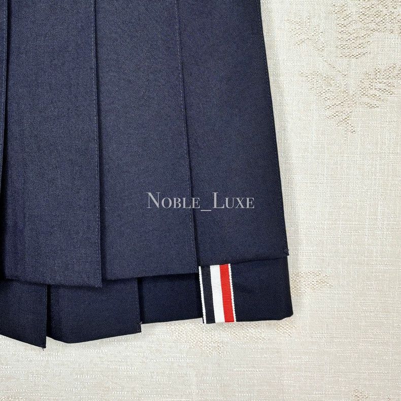 Thom Browne Thom Browne Blue pleated skirt Size 26" / US 2 / IT 38 - 3 Thumbnail