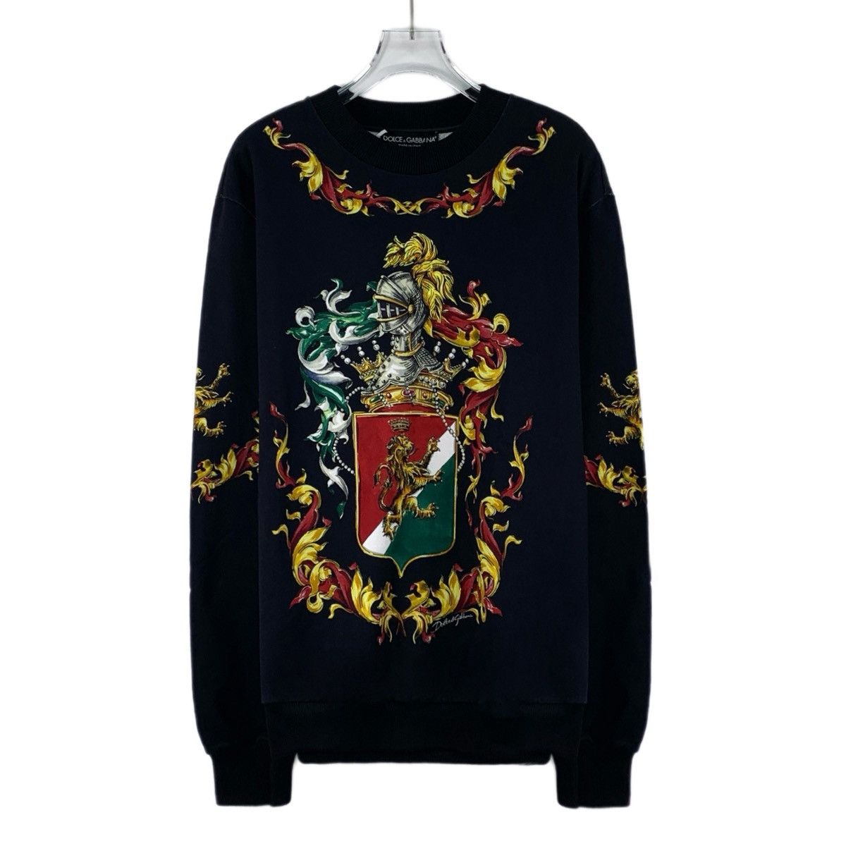 Dolce & Gabbana Dolce & Gabbana Knight Court Long Sleeve Sweatshirt K26WX Size US L / EU 52-54 / 3 - 1 Thumbnail