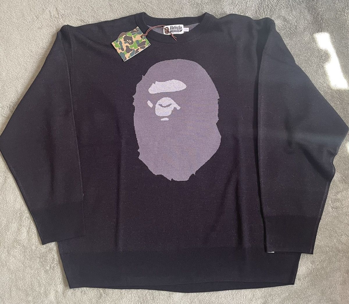 Bape Ape Head Knit Sweater Size US L / EU 52-54 / 3 - 1 Thumbnail