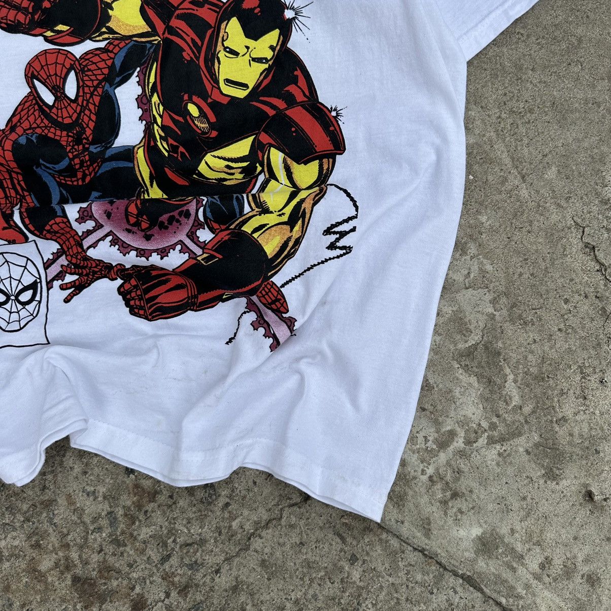 Marvel Comics × Vintage Vintage T-shirts Marvel Comics Iron Man Spider Man Used Y2K Size US S / EU 44-46 / 1 - 5 Thumbnail