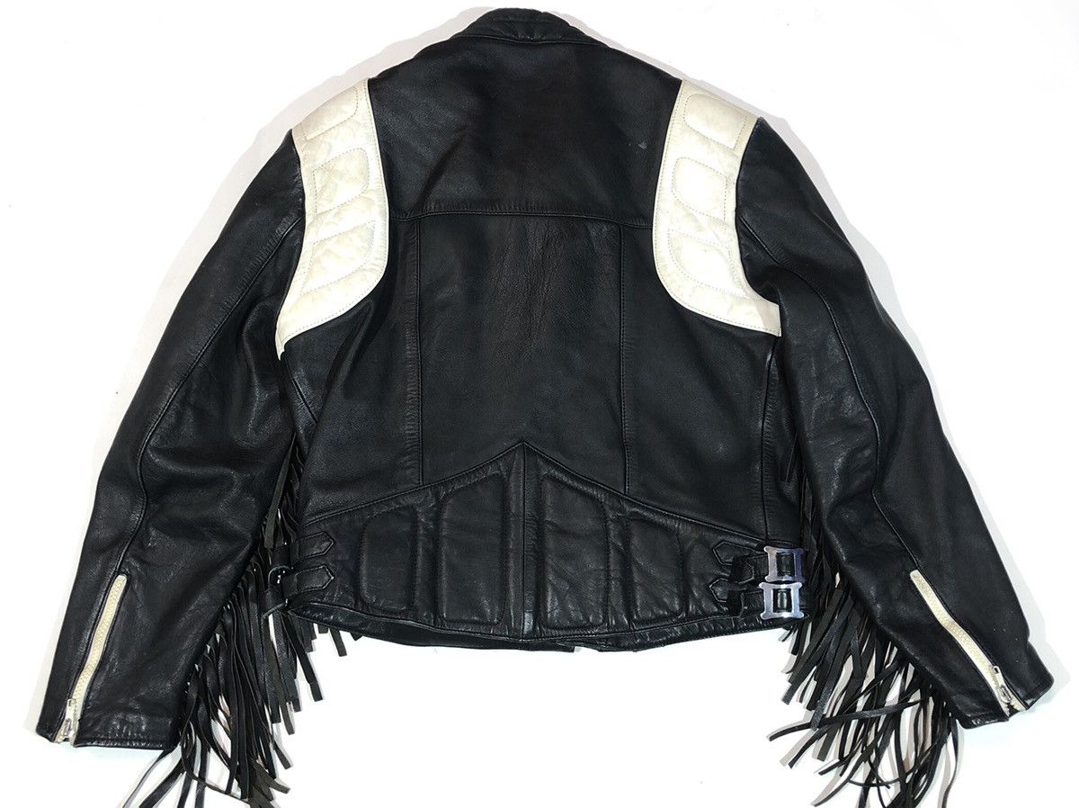 Vintage Echtes Leder Leather Jacket biker Racing Size US XS / EU 42 / 0 - 12 Thumbnail