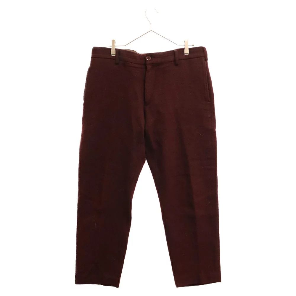 image of Yohji Yamamoto Pour Homme Sample Center Press Slacks in Red, Men's (Size 36)