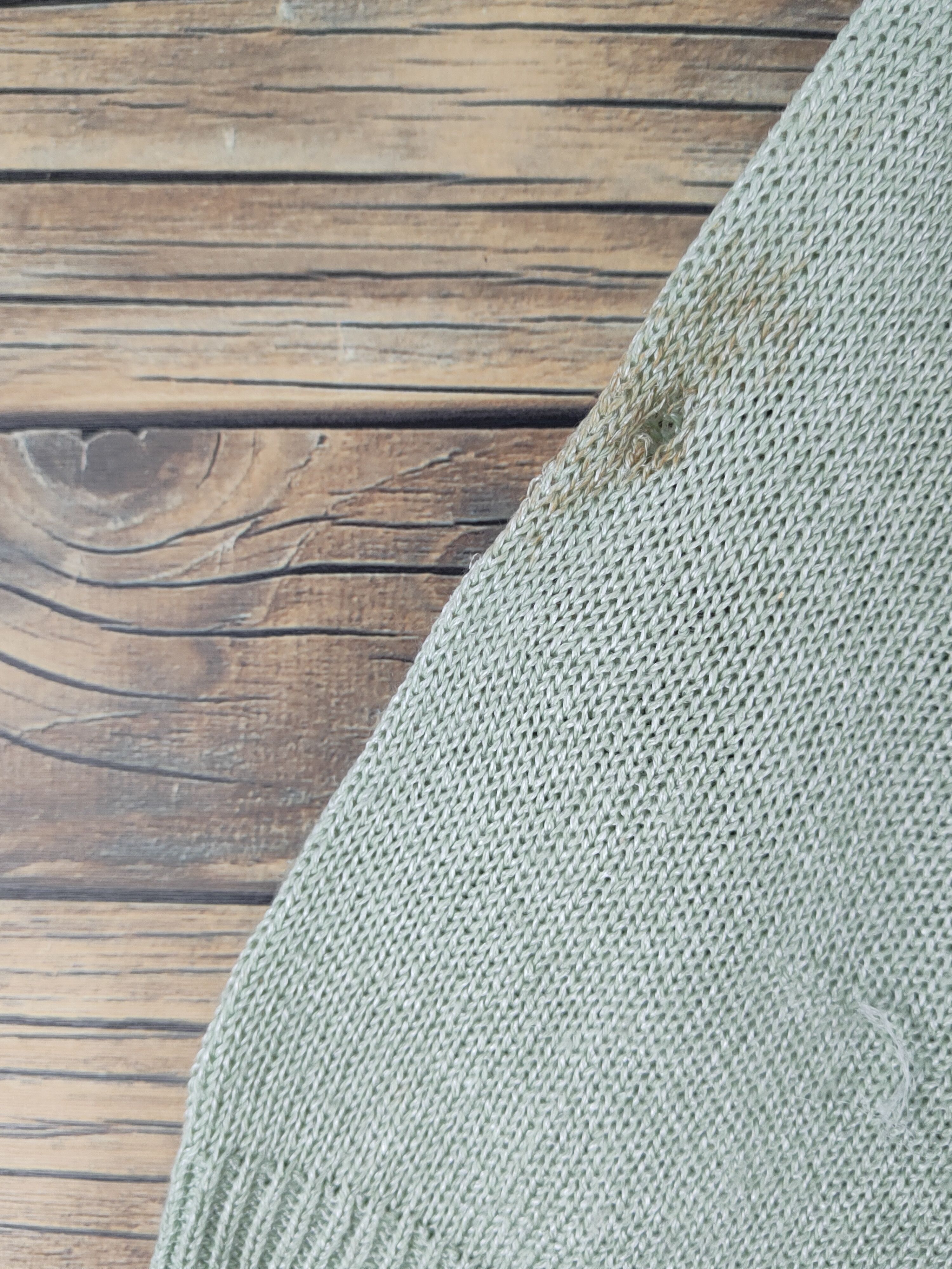 Homespun Knitwear Viridian Green Knitwear Short Sleeve knitwear #W1815 Size M / US 6-8 / IT 42-44 - 8 Thumbnail