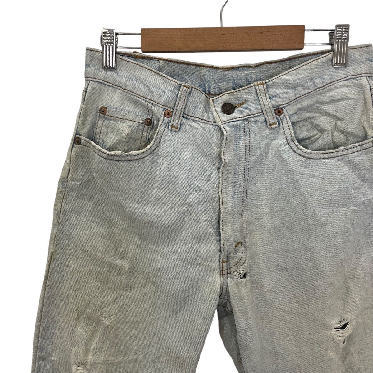 Levi's Vintage Y2K Levis Distressed Denim Size US 29 - 3 Thumbnail