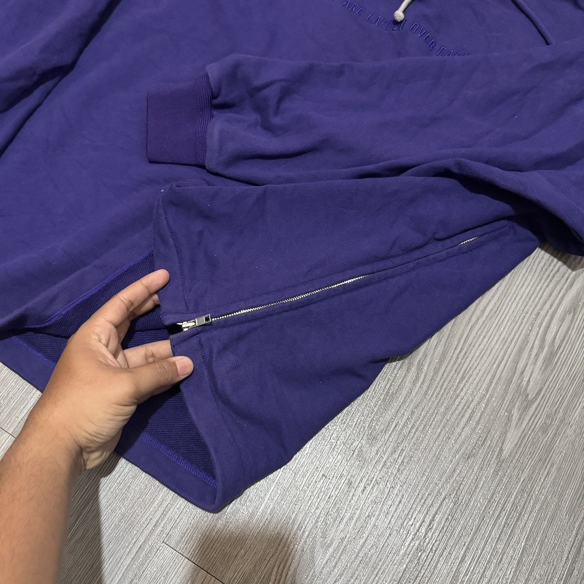 Juun.J Juun.J Sample Purple Hoodie Size US XL / EU 56 / 4 - 6 Thumbnail