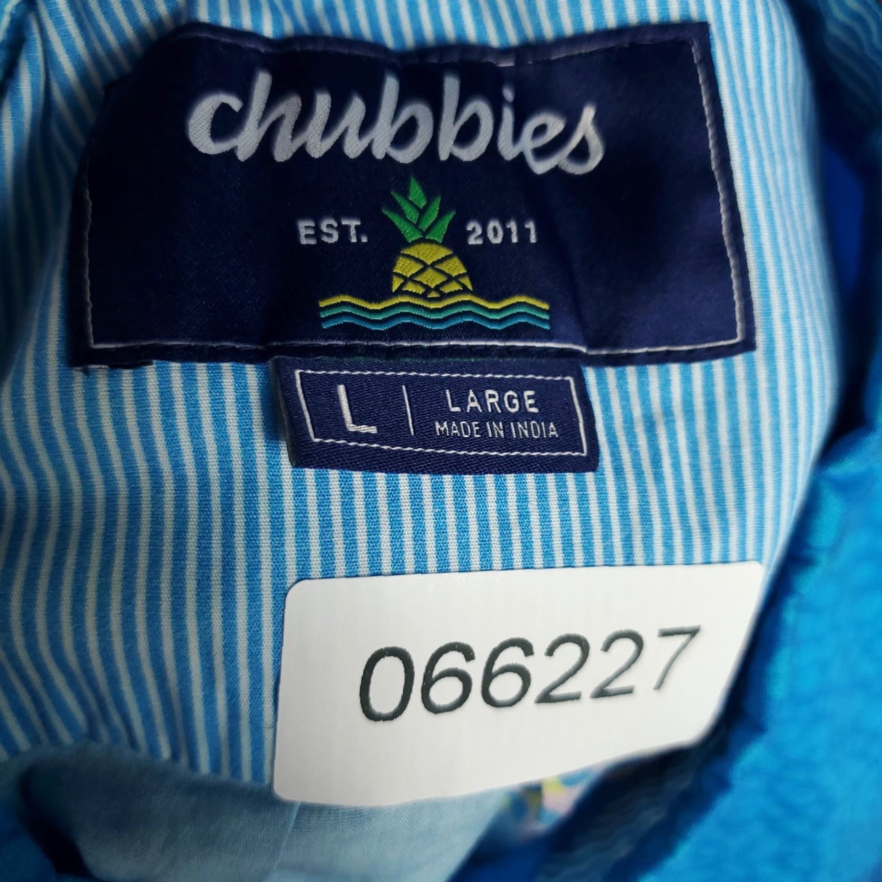Chubbies Chubbies Shirt Mens Size Large Blue Pineapple Button Up Short Sleeve Size US L / EU 52-54 / 3 - 7 Thumbnail
