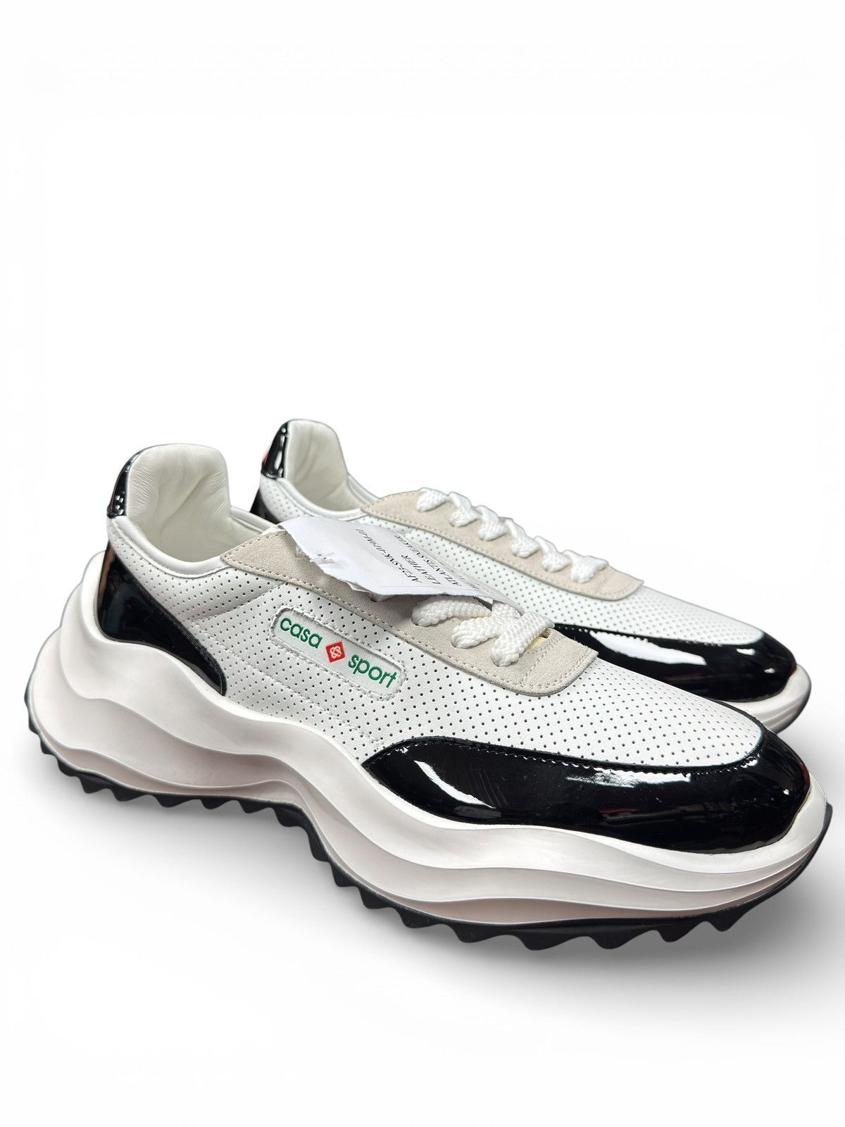 Casablanca Casablanca White Black Atlantis Sneaker Size US 11.5 / EU 44-45 - 1 Thumbnail
