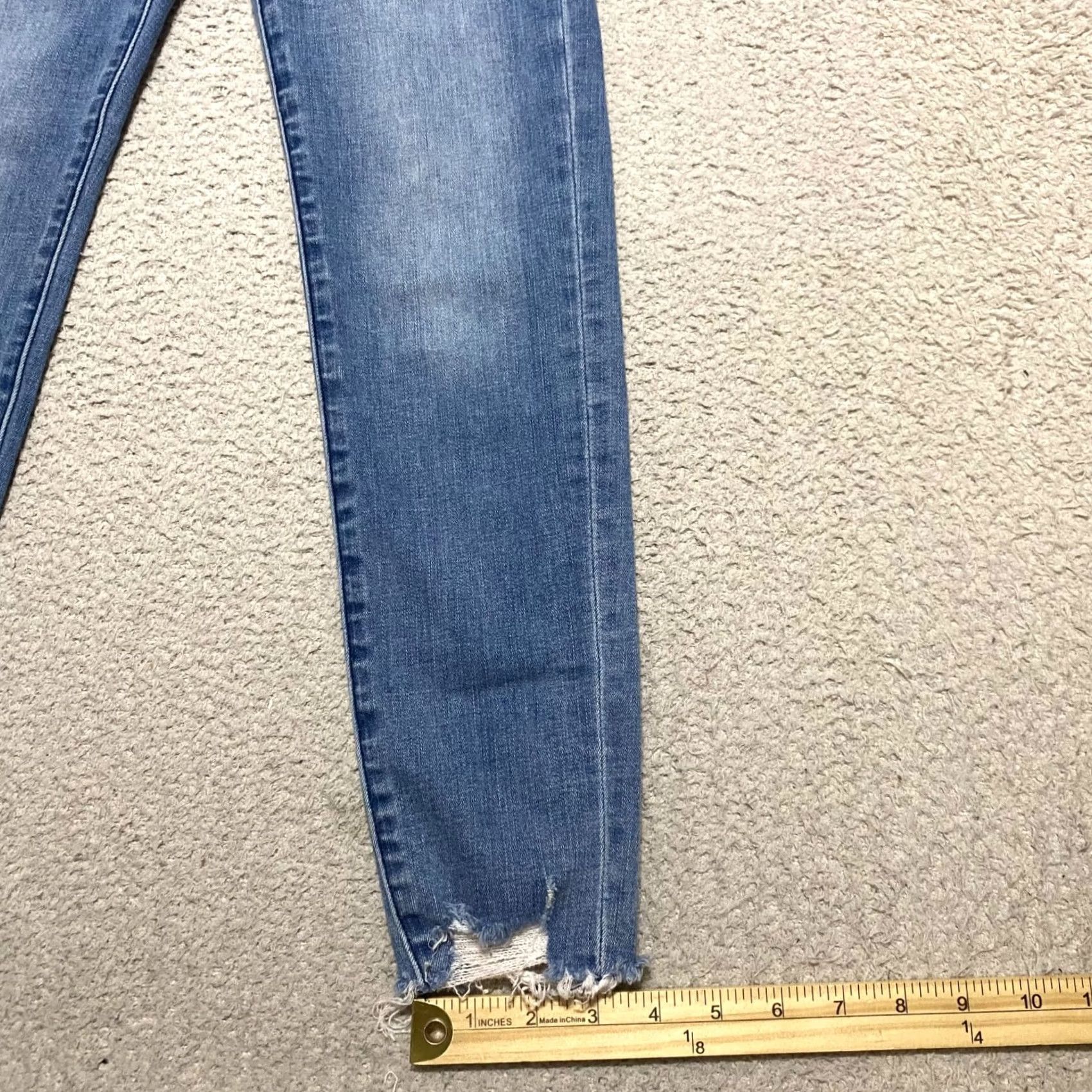 J Brand J Brand Jeans Womens Medium Blue Denim Skinny Crop 25 Waist 5-Pocket Rise Mid Size 42" / US 20 - 5 Thumbnail