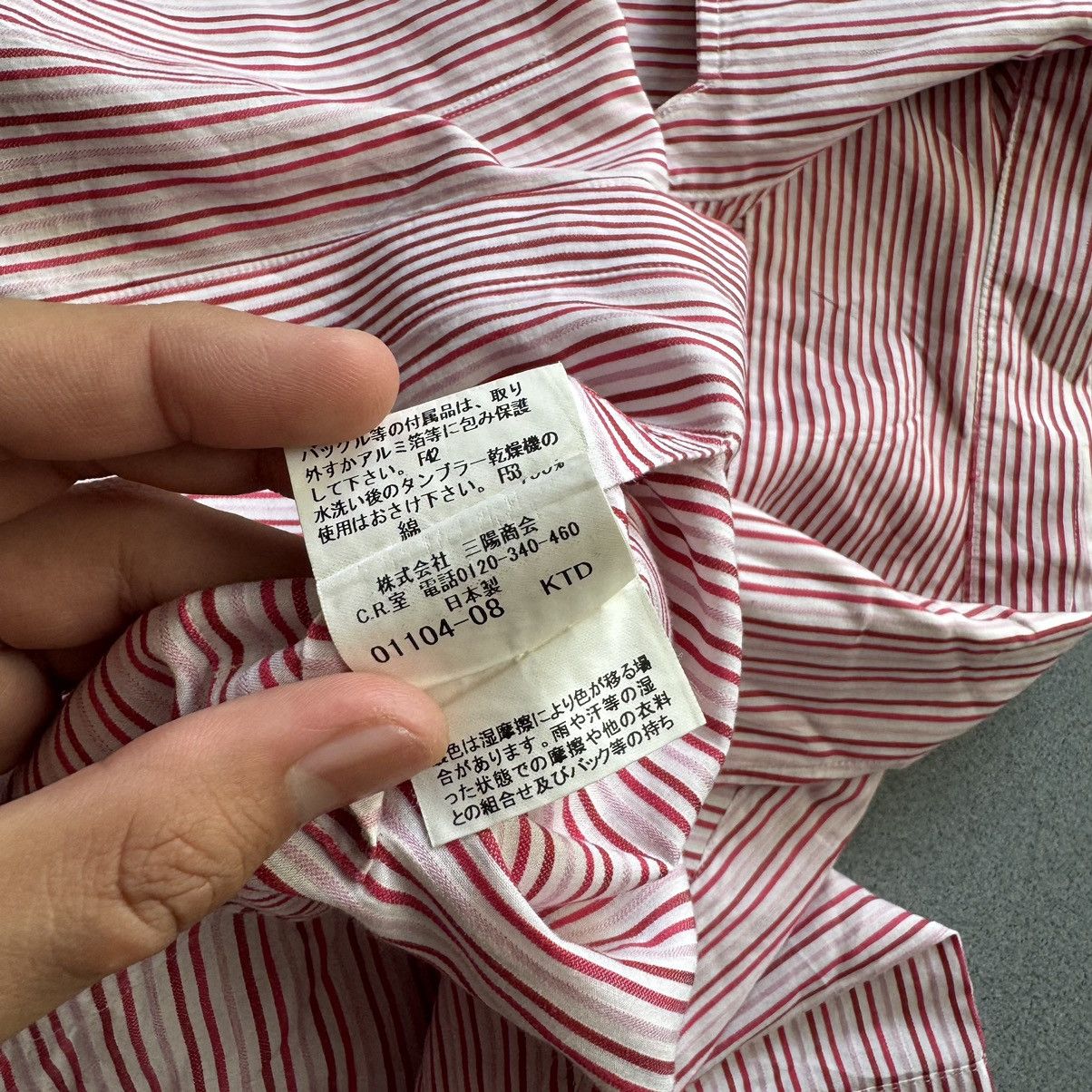 Burberry Vintage Burberry Reversible Stripes Button Up Shirt Size US L / EU 52-54 / 3 - 8 Thumbnail