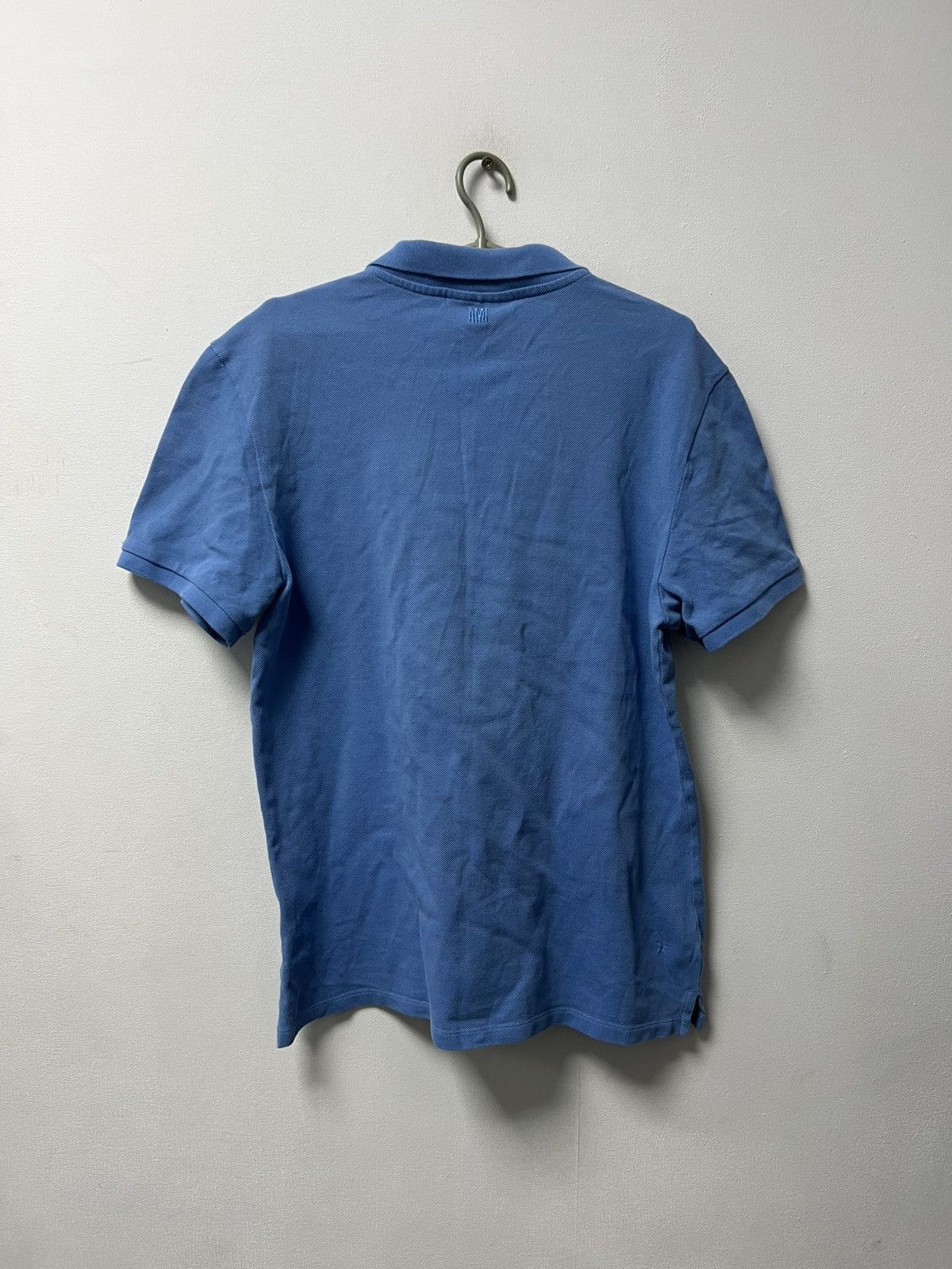 AMI Ami Paris Polo T-shirt Luxury Blue Size L Size US L / EU 52-54 / 3 - 14 Thumbnail