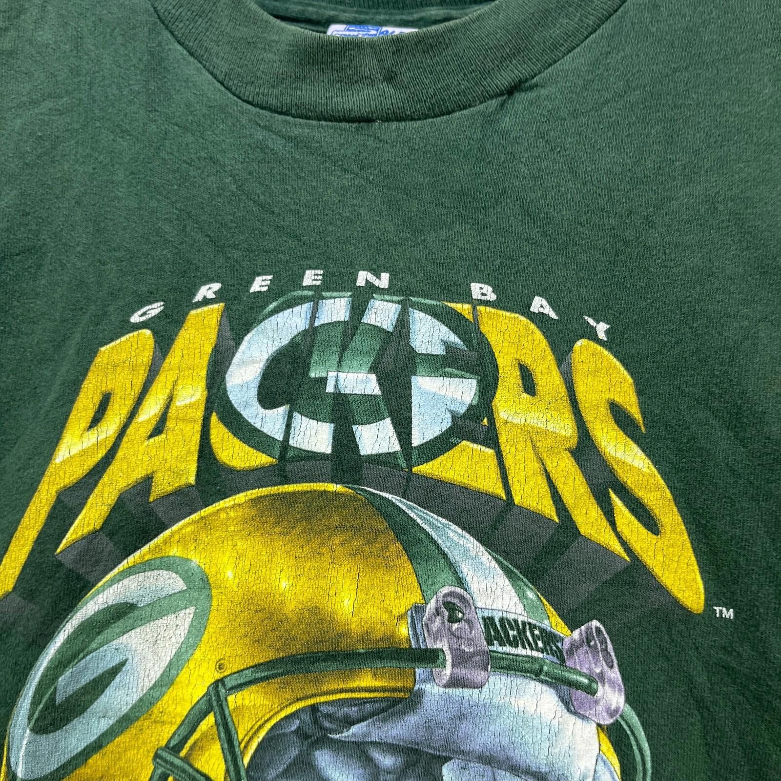 Salomon Vintage 90s Green Bay Packers Single Stitch T-Shirt Small Size US S / EU 44-46 / 1 - 3 Thumbnail