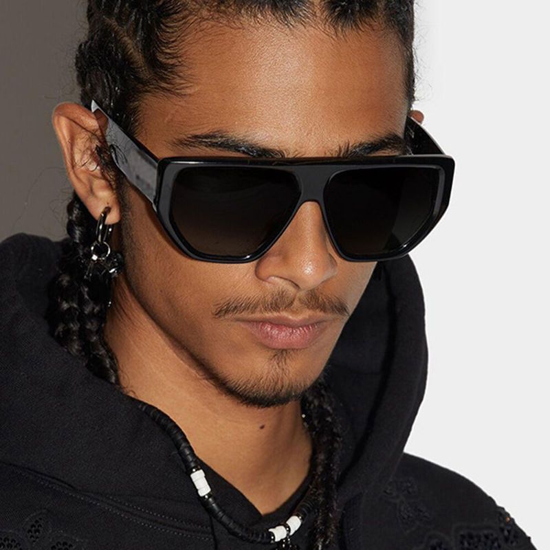 VIBE Retro Street ins style custom avant-garde sunglasses Size ONE SIZE - 4 Thumbnail