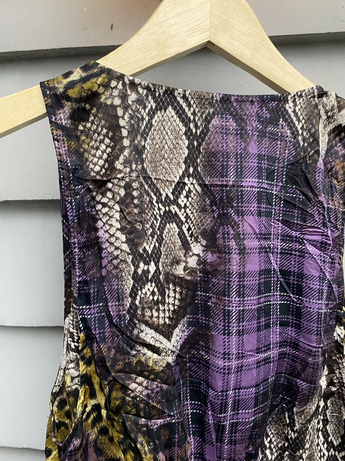 Vintage Snakeskin Leopard Punk Tartan Art Vvienne Westwood Style Size M / US 6-8 / IT 42-44 - 10 Thumbnail