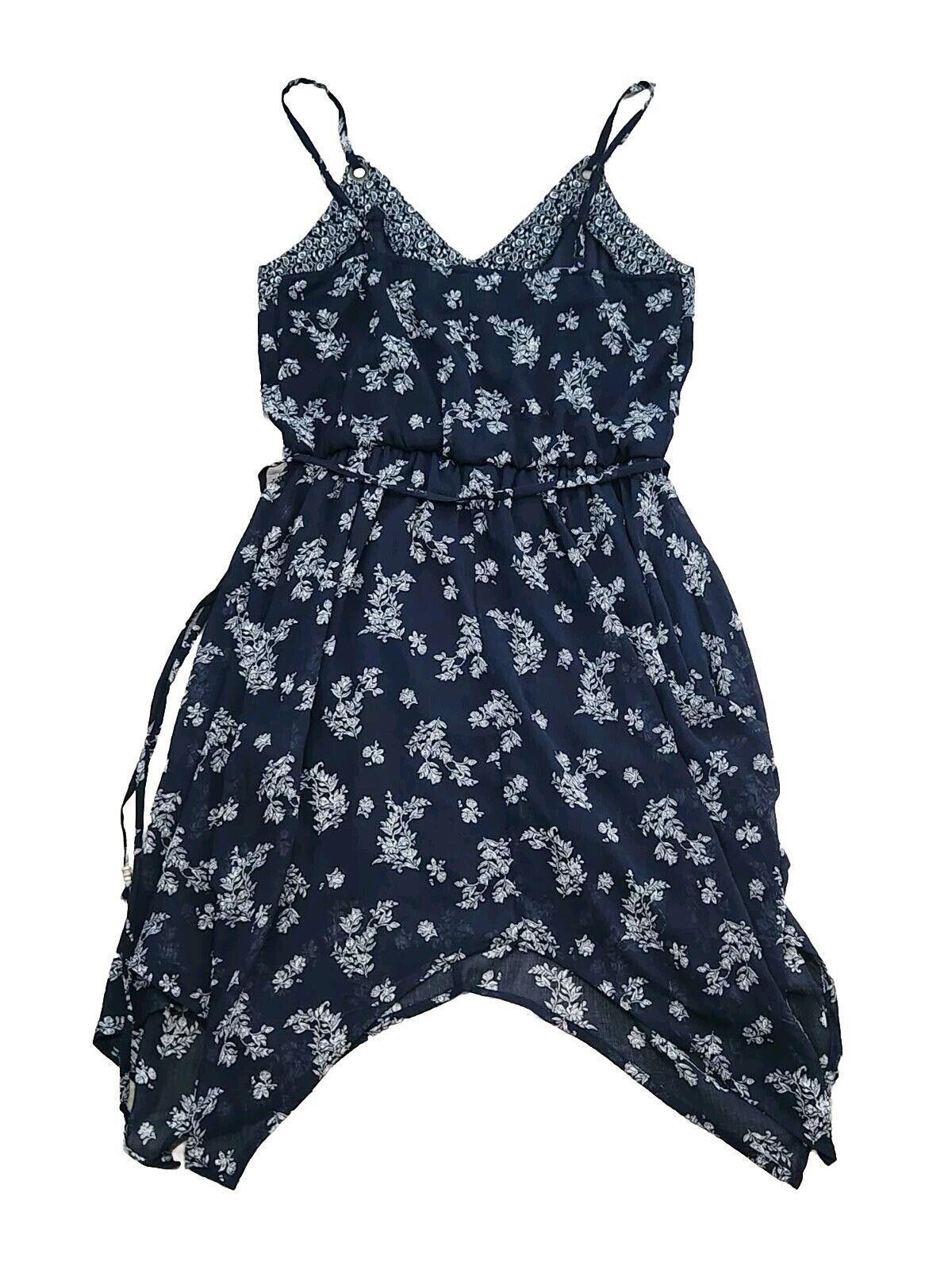 Designer Xhilaration Dress Medium Blue Spaghetti Strap V Neck Size M / US 6-8 / IT 42-44 - 2 Thumbnail