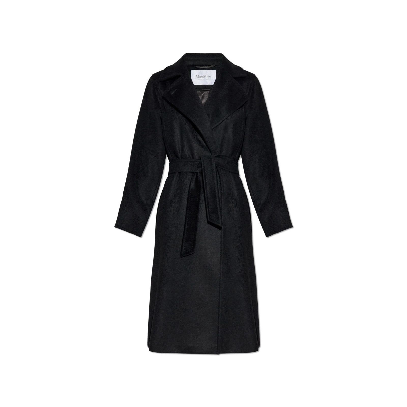 Max Mara MAX MARA Manuela Icon Black Wool Long Coat New & Authentic ( Size L / US 10 / IT 46 - 1 Thumbnail