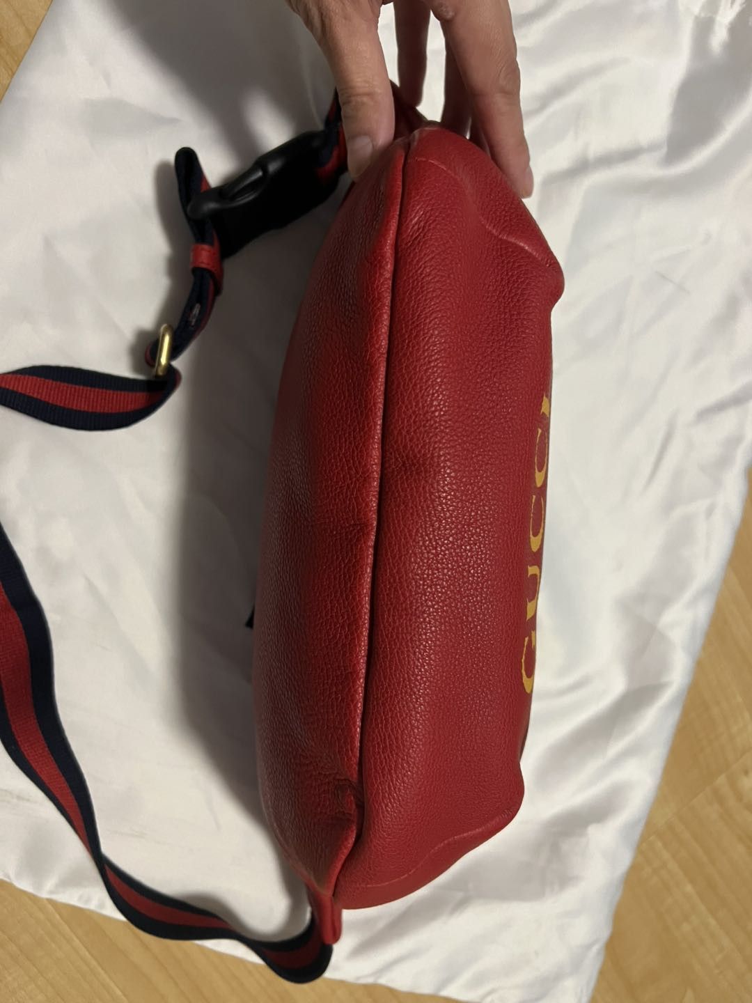 Gucci Gucci Logo Belt Bag Hibiscus Red Size ONE SIZE - 6 Thumbnail
