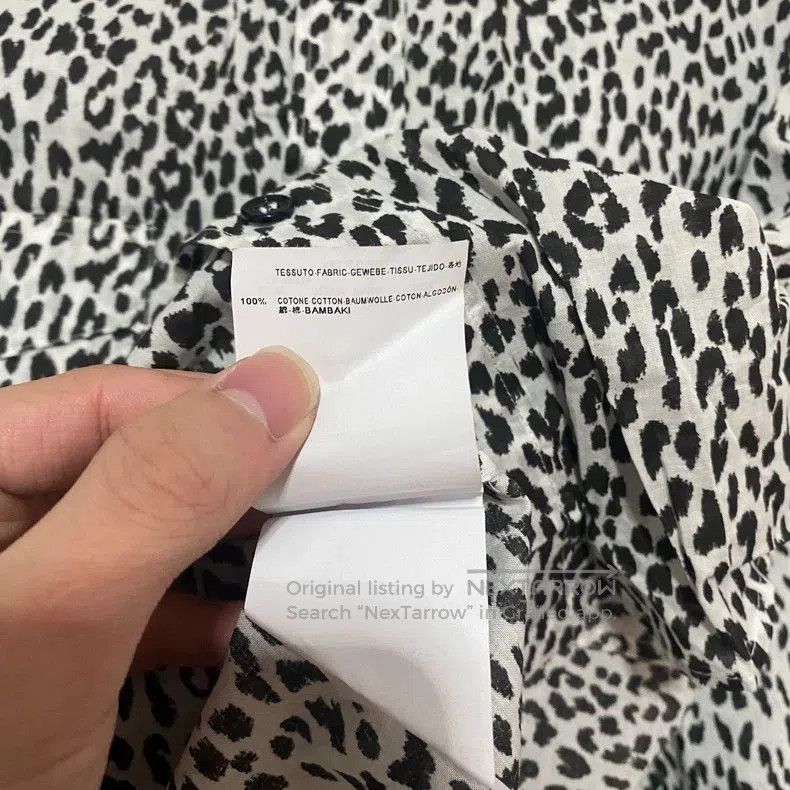 Saint Laurent Paris Saint Laurent Paris 13fw snow leopard print shirt. Size US S / EU 44-46 / 1 - 7 Thumbnail