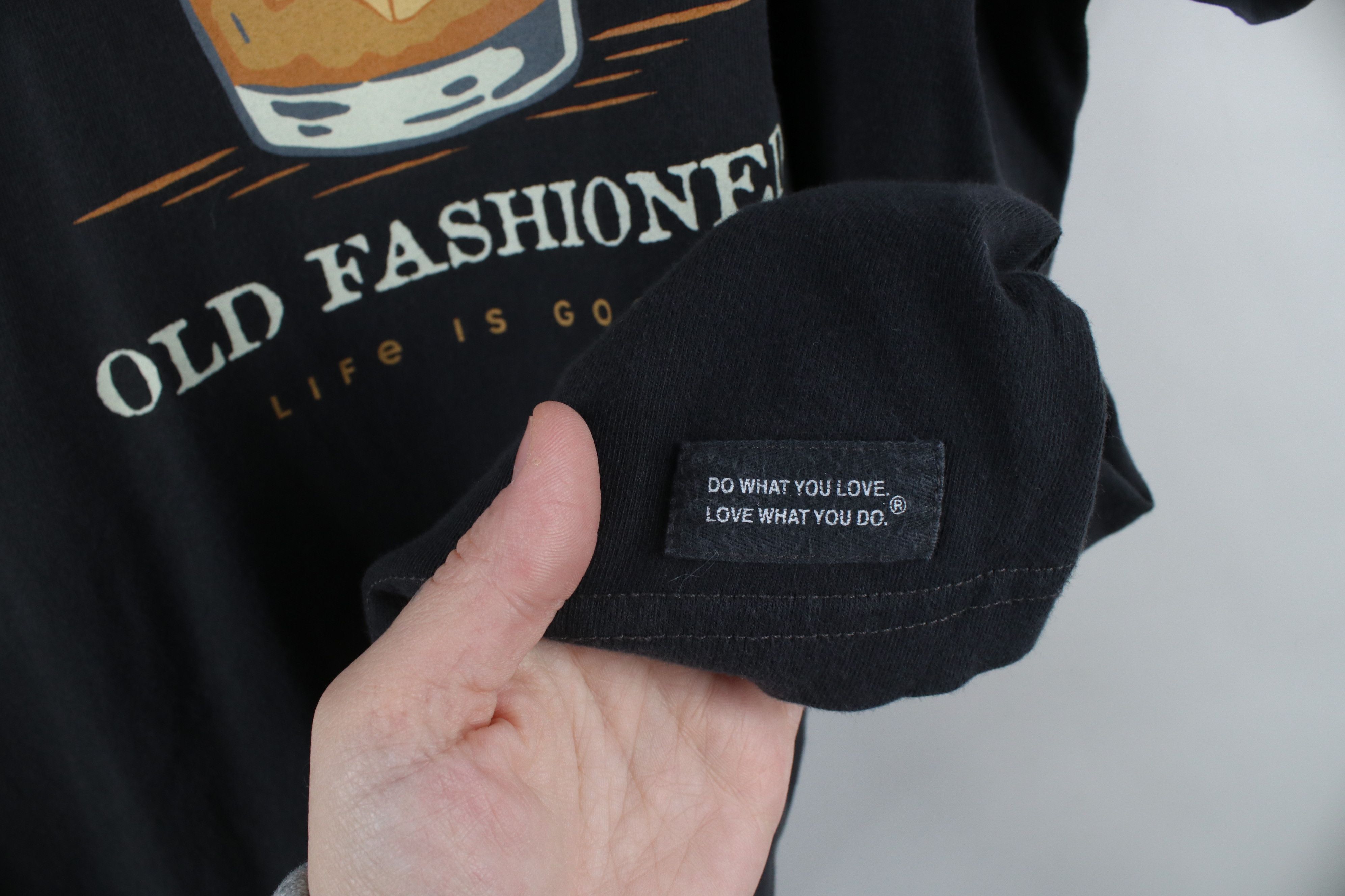 Life is Good × Vintage Life Is Good Crusher Call Me Old Fashioned T-Shirt Dark Gray Size US XL / EU 56 / 4 - 4 Thumbnail