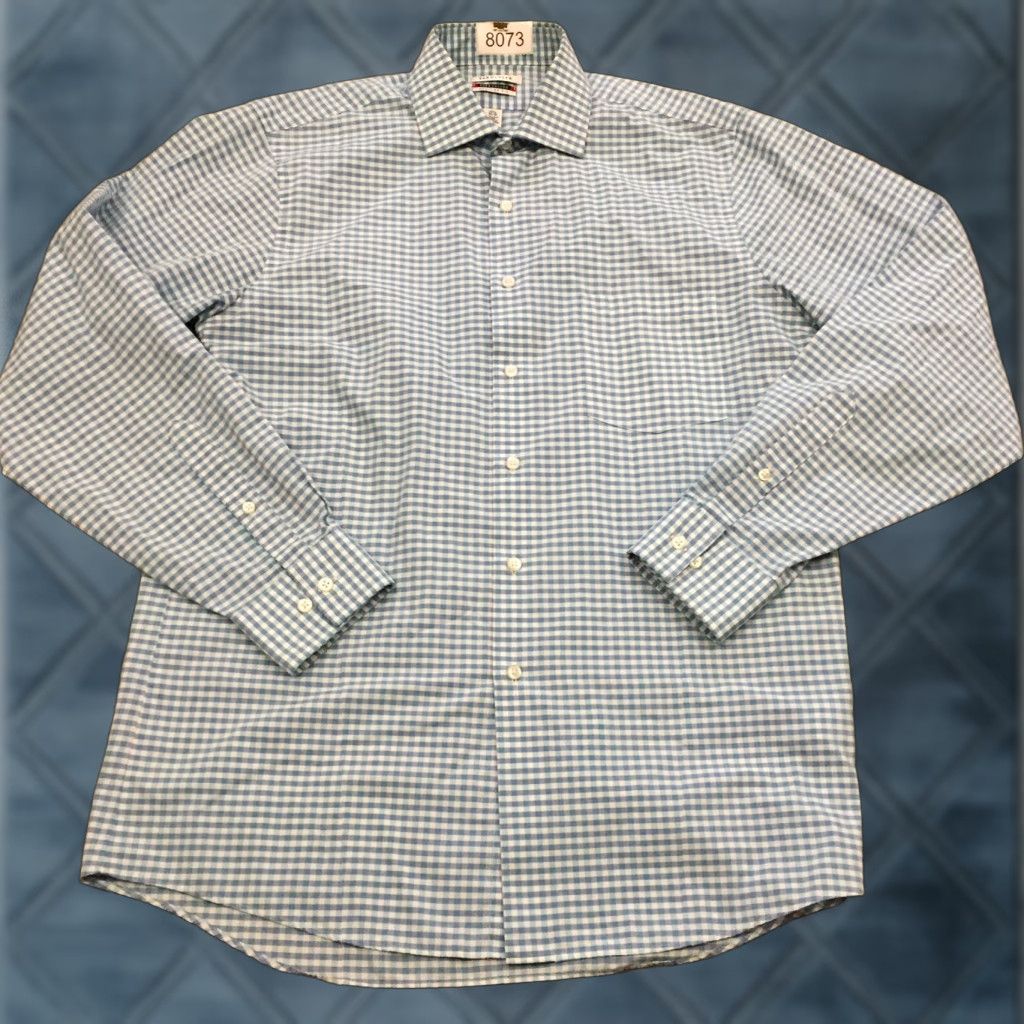 Van Heusen Van Heusen Shirt Mens 15.5 Blue Plaid Long Sleeve Button Up Size US L / EU 52-54 / 3 - 1 Thumbnail