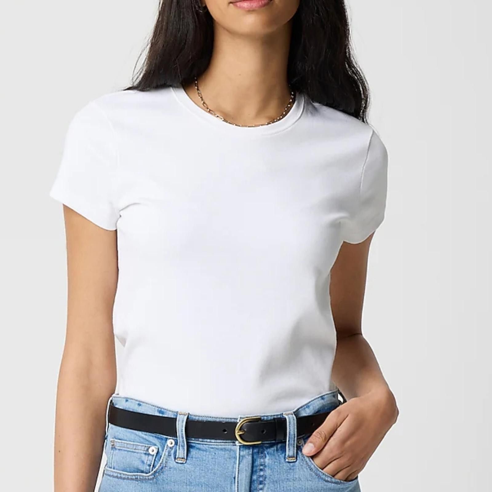 J.Crew J Crew Essential Short-Sleeve Crewneck Tee Size XL / US 12-14 / IT 48-50 - 1 Thumbnail