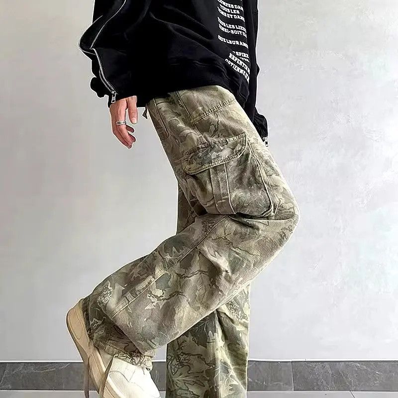 Japanese Brand Streetwear y2k Baggy Cargo Camouflage Pants Size US 32 / EU 48 - 6 Thumbnail