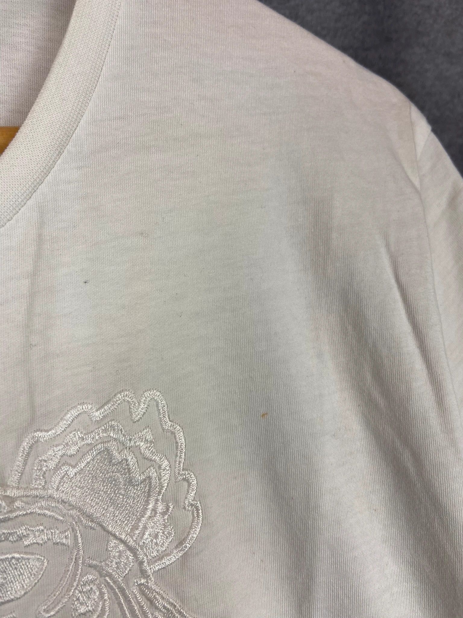 Kenzo Kenzo Paris White Tee L Embroidered Tiger Spellout Logo Size US L / EU 52-54 / 3 - 3 Thumbnail