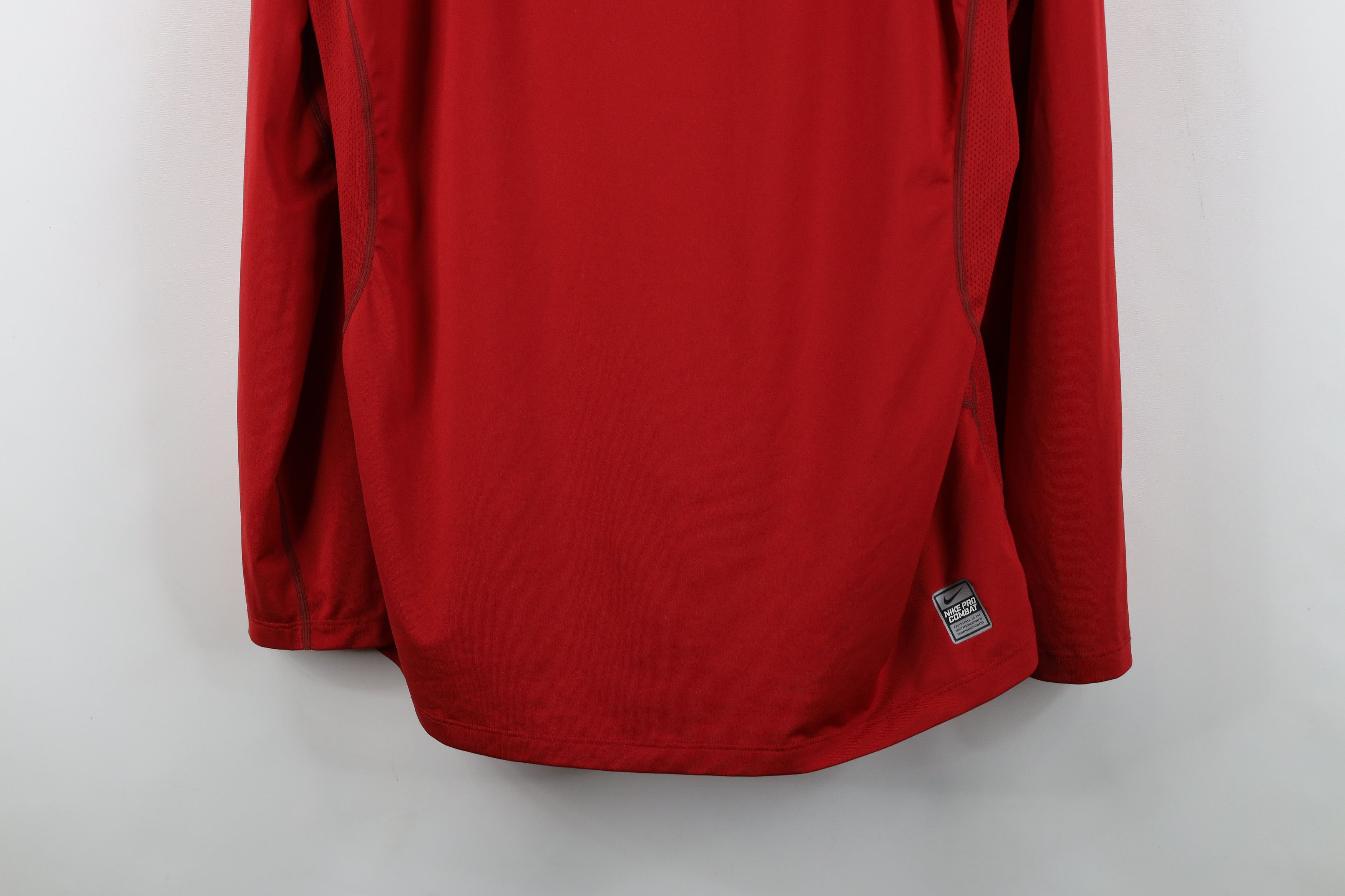 Nike Nike Pro Combat Long Sleeve Gym Training T-Shirt Red Size US XL / EU 56 / 4 - 3 Thumbnail
