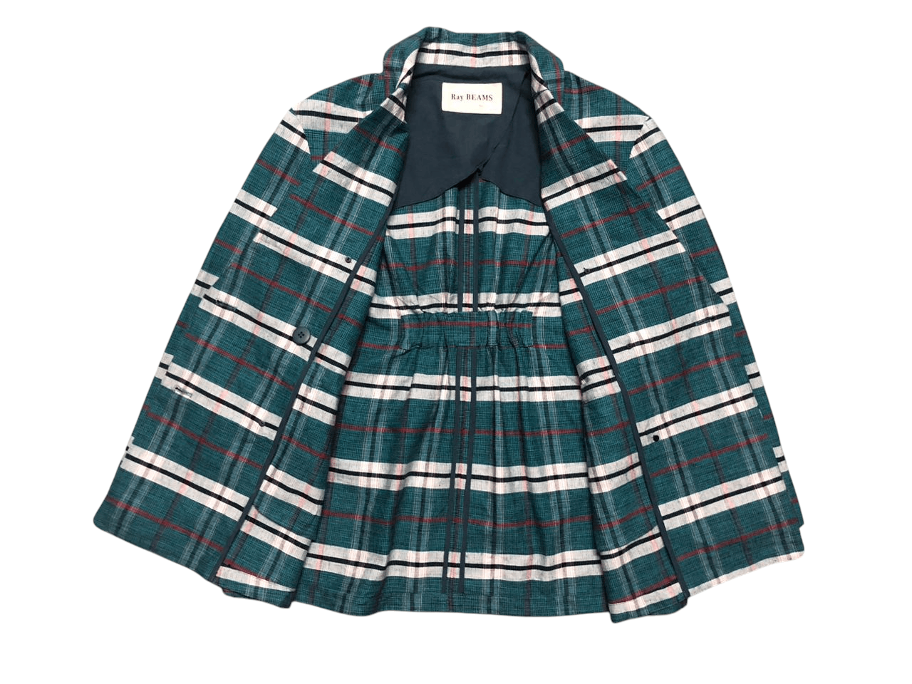 Beams Plus × Japanese Brand Ray Beams Plaid Multicolor Double Breasted Blazer Jacket Size M / US 6-8 / IT 42-44 - 3 Thumbnail