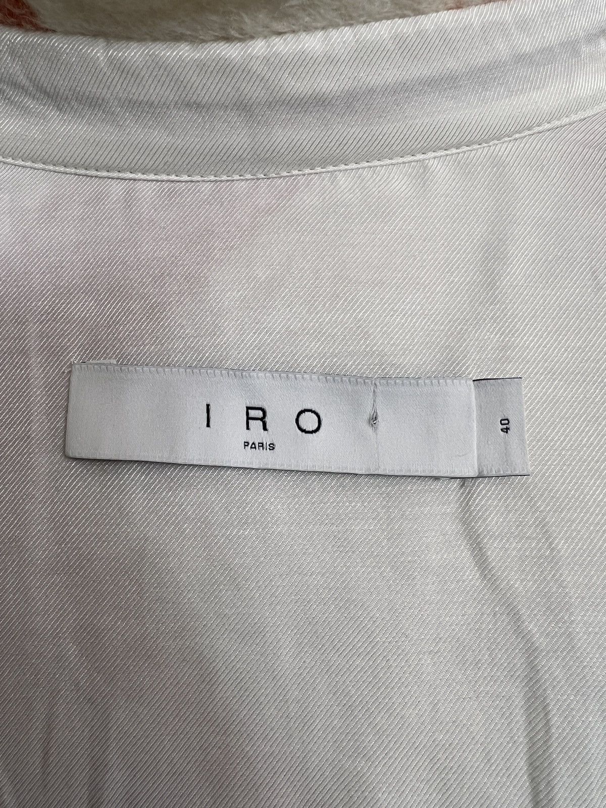 Iro IRO paris wool and cotton pink and cream plaid jacket size 8 Size M / US 6-8 / IT 42-44 - 6 Thumbnail