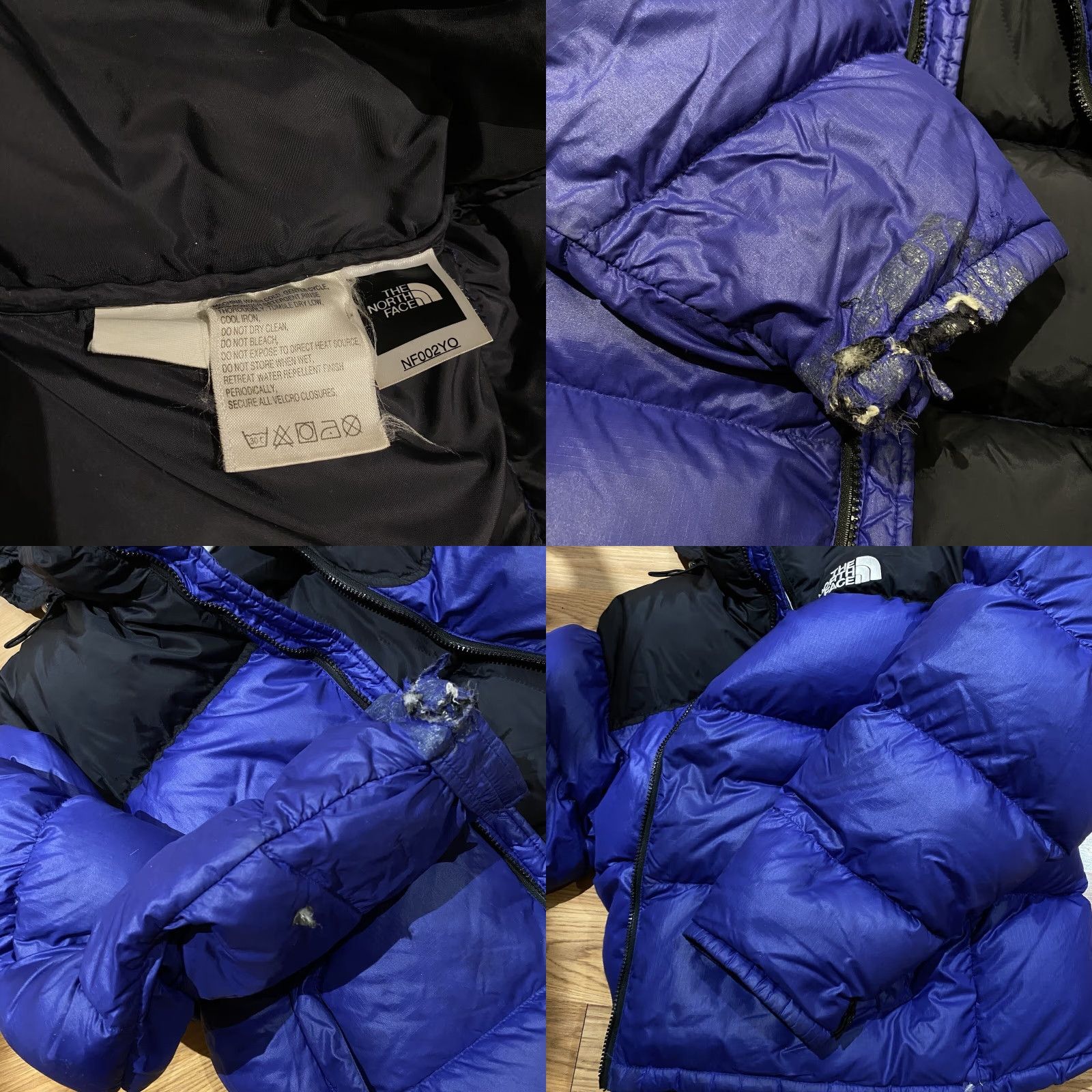 The North Face VINTAGE The North Face Nuptse Puffer Jacket Mens L Purple 700 Down Snowsports Snowboarding Full Zip Hooded NF Retro Size US L / EU 52-54 / 3 - 8 Thumbnail