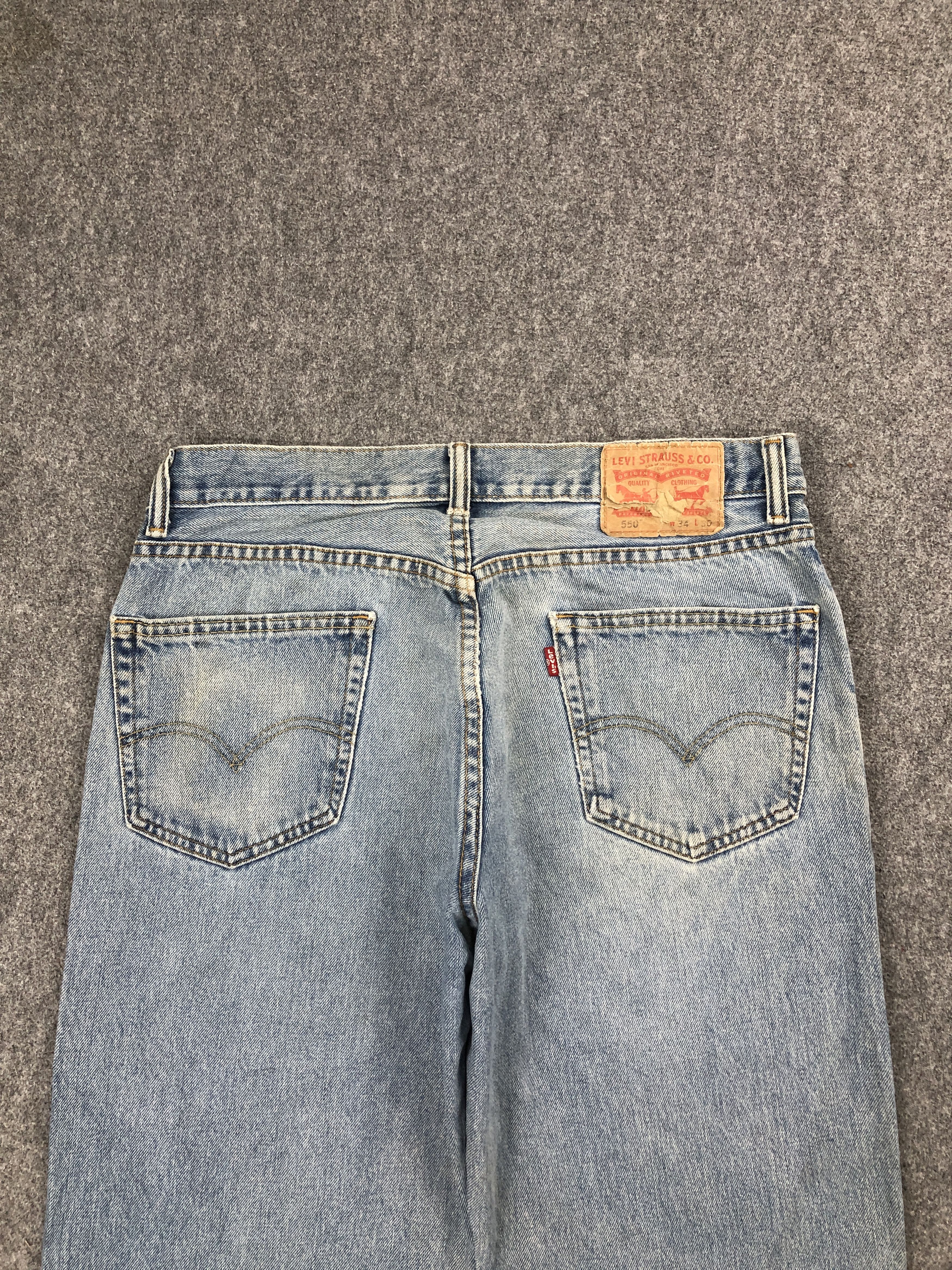 Levi's Lighwash Vintage Levis 550 Jeans DP2523 Size US 32 / EU 48 - 4 Thumbnail