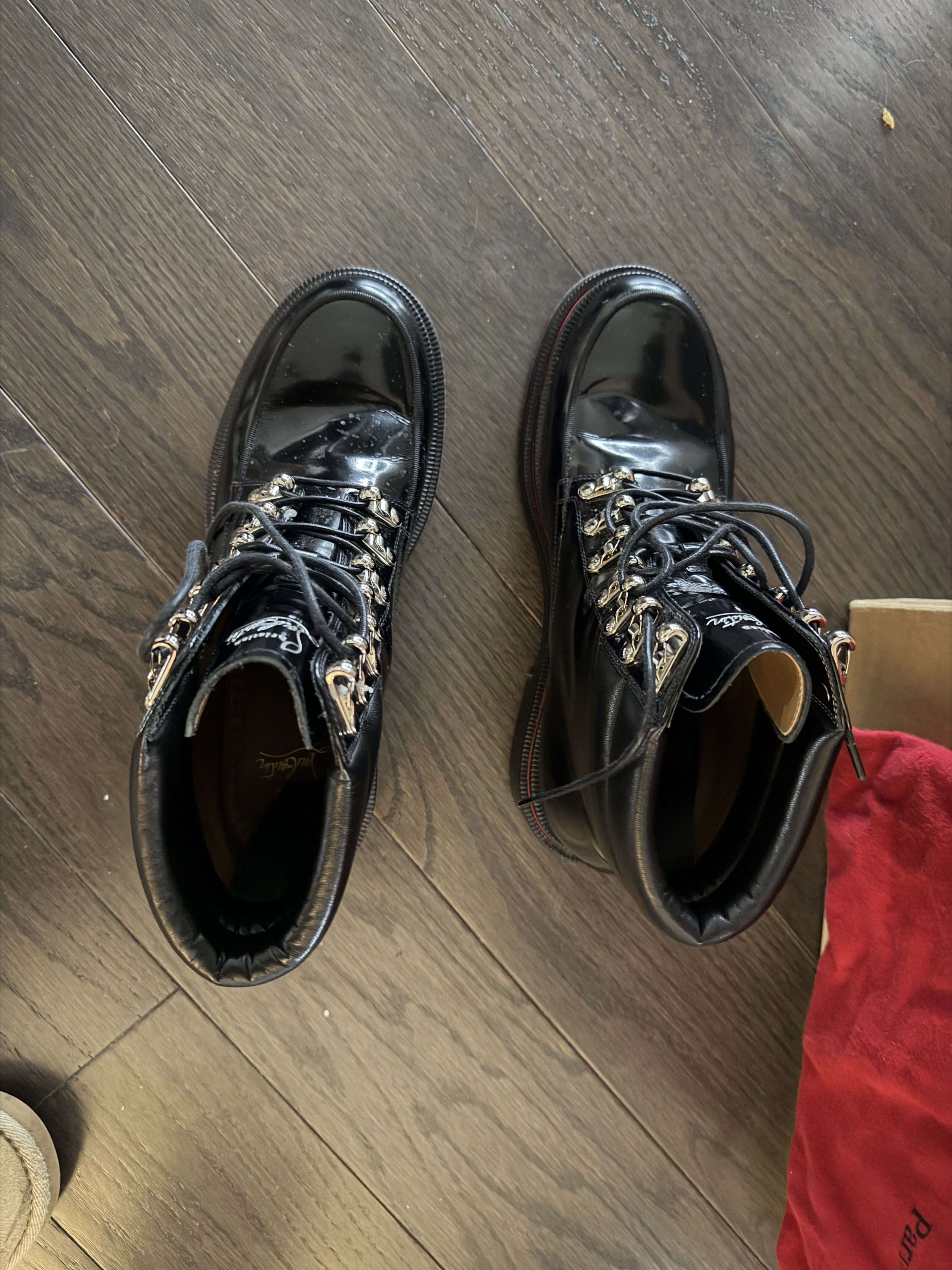 Christian Louboutin ALOPISTA FLAT CLF ABR/NAP/GG Size US 7 / EU 40 - 10 Thumbnail
