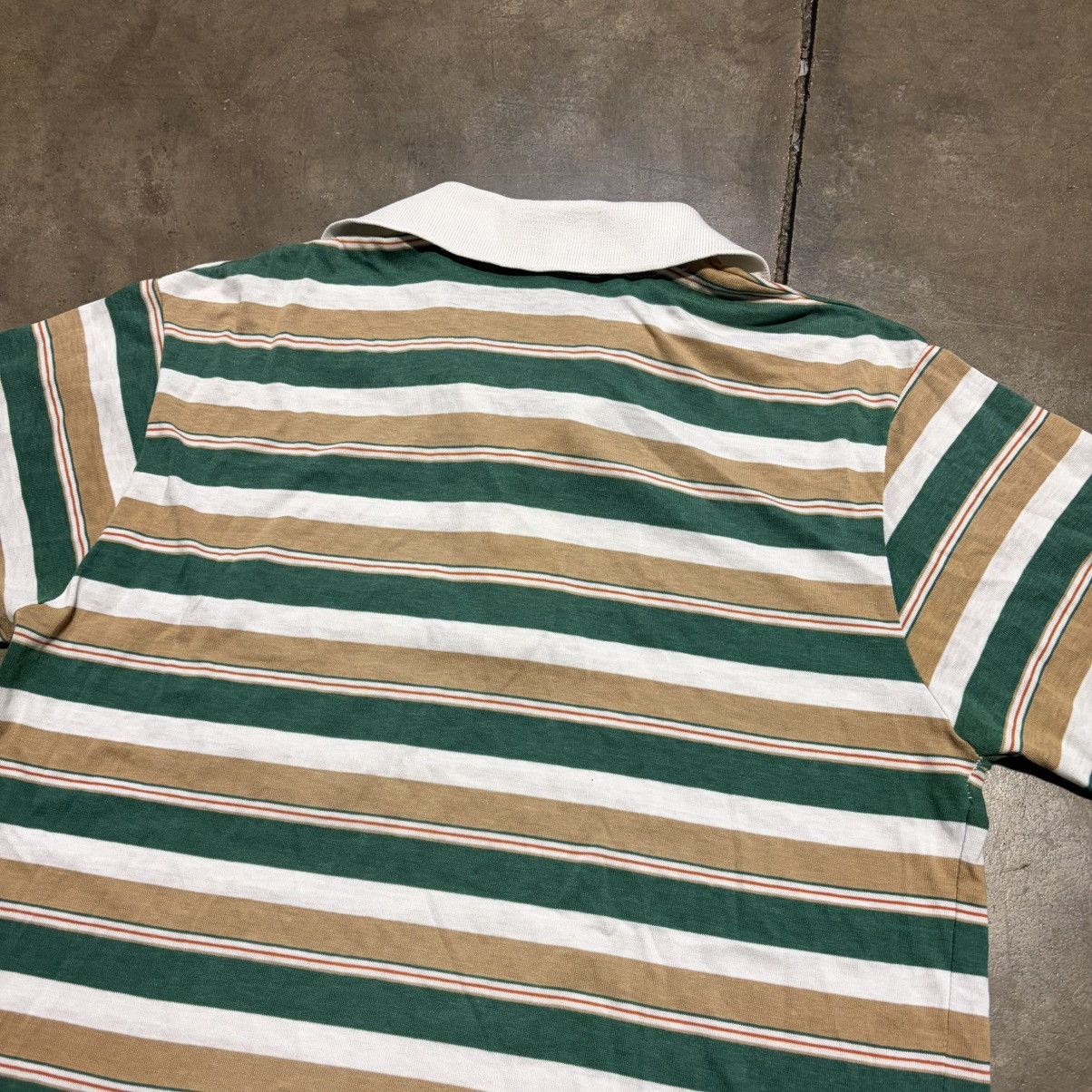 JCPenney Vintage 80s JCPenney Striped Polo Shirt Western Preppy USA Size US XL / EU 56 / 4 - 9 Thumbnail