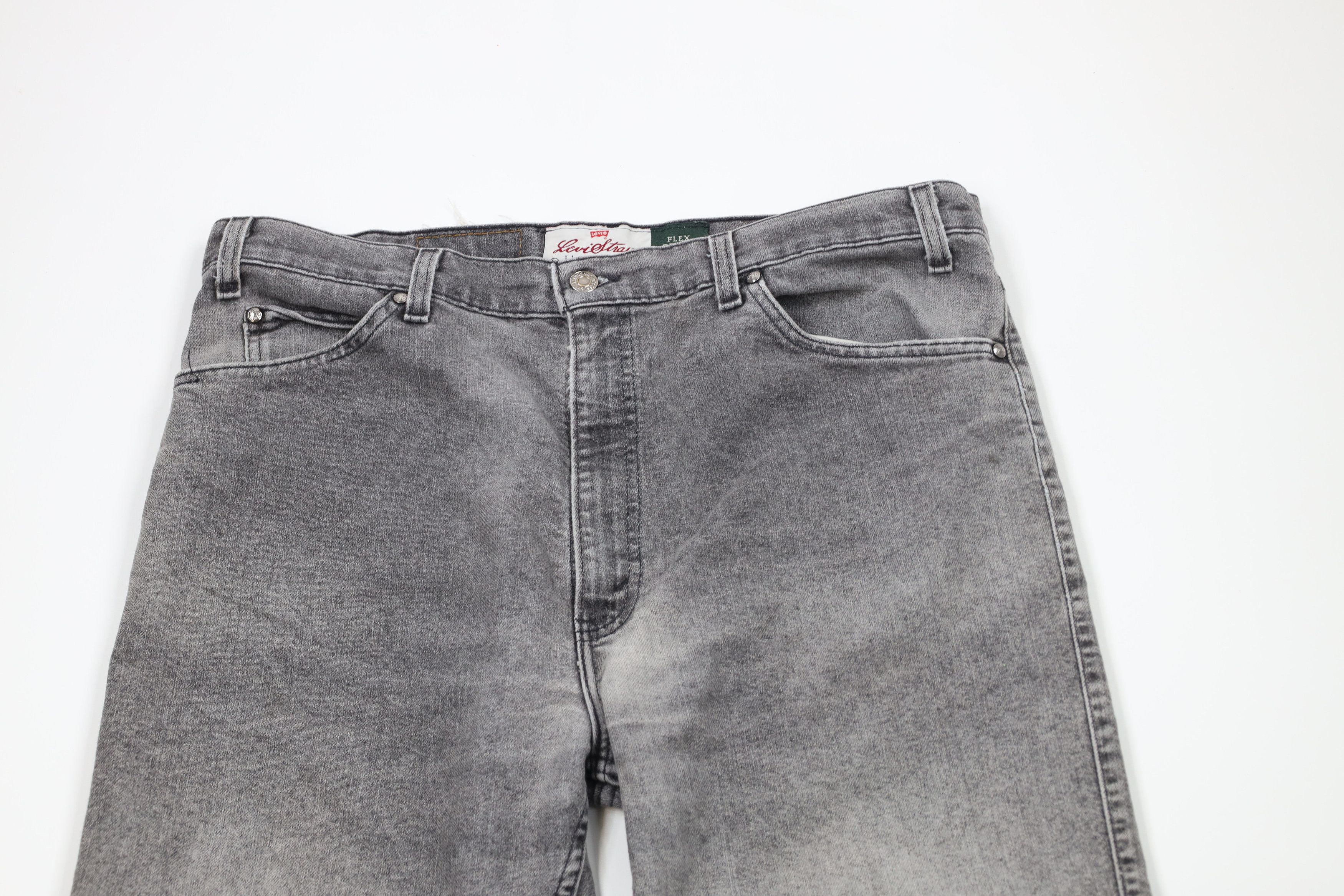 Levi's × Vintage Vintage 90s Levis 540 Relaxed Fit Flex Denim Jeans Black USA Size US 36 / EU 52 - 2 Thumbnail