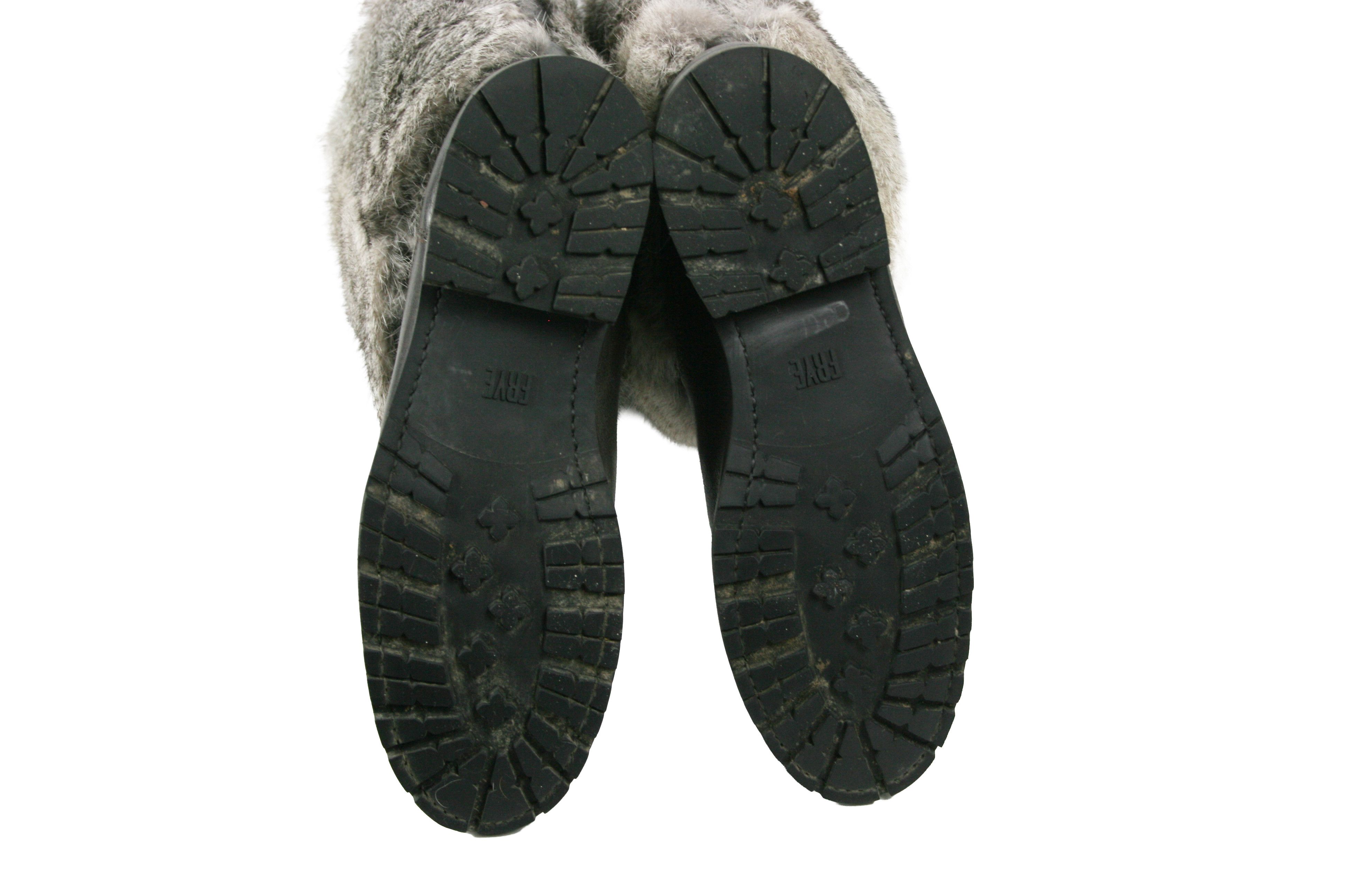 Frye Natalie Cuff Lug Fur Boots Size US 9.5 / IT 39.5 - 14 Thumbnail