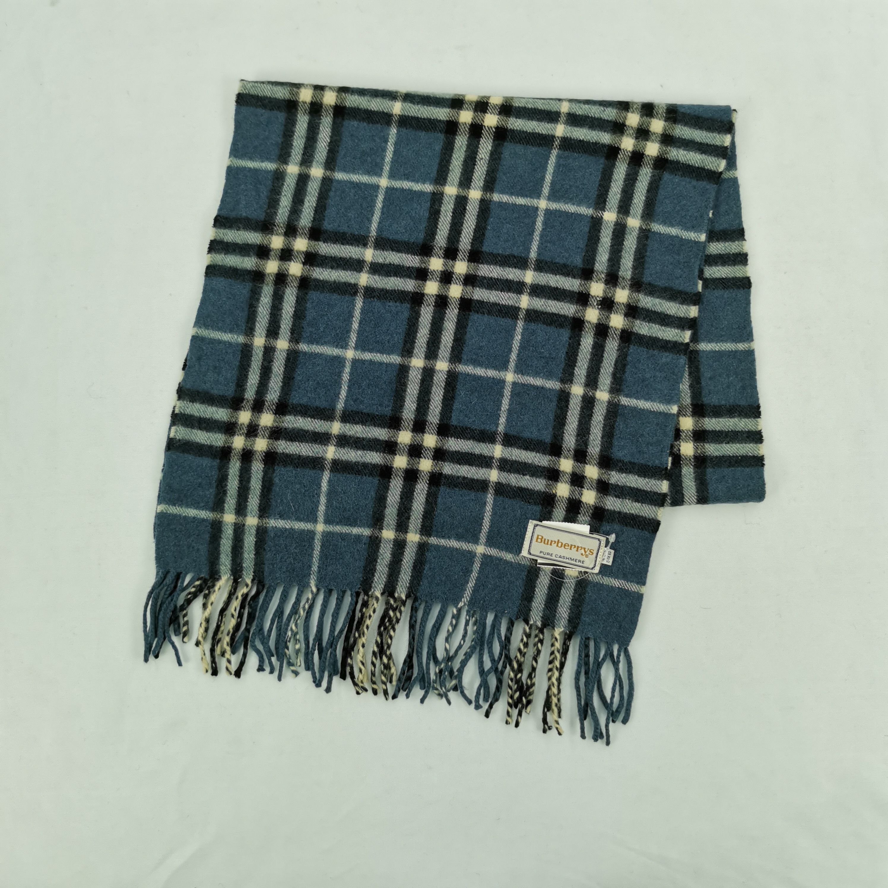 Burberry × Vintage Vintage Burberry Scarf Wool Cashmere Scarves. Size ONE SIZE - 3 Thumbnail