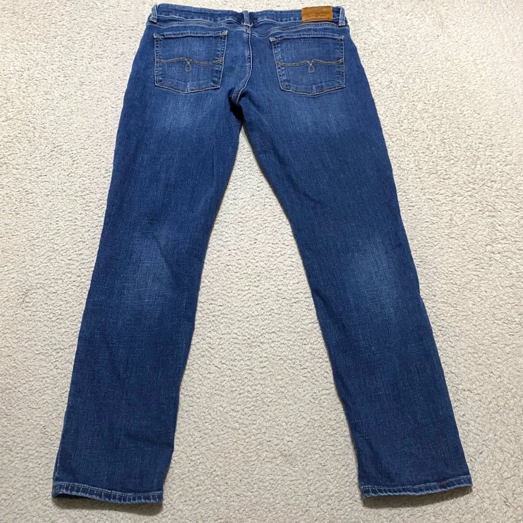 Lucky Brand Lucky Brand Jeans Womens 8 Blue Denim Dark Wash Skinny Crop Mid Rise 5-Pocket Stretch Inseam 25.5 Dark Wash Volume Lolita Skinny Boyfriend? Size 30" / US 8 / IT 44 - 2 Thumbnail