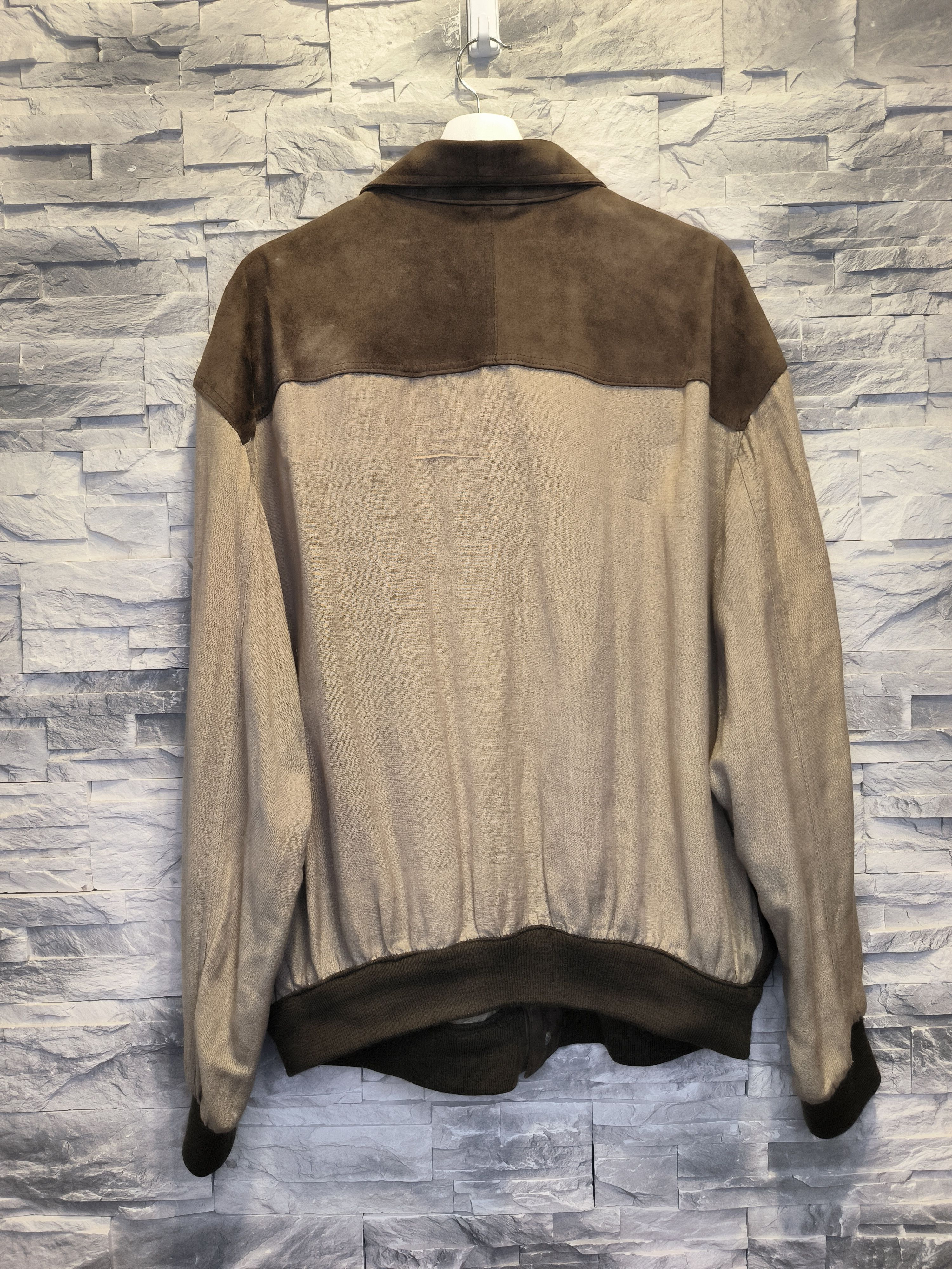 Other × Vintage M.Flues Vintage Leather Jacket Linen Size US L / EU 52-54 / 3 - 4 Thumbnail