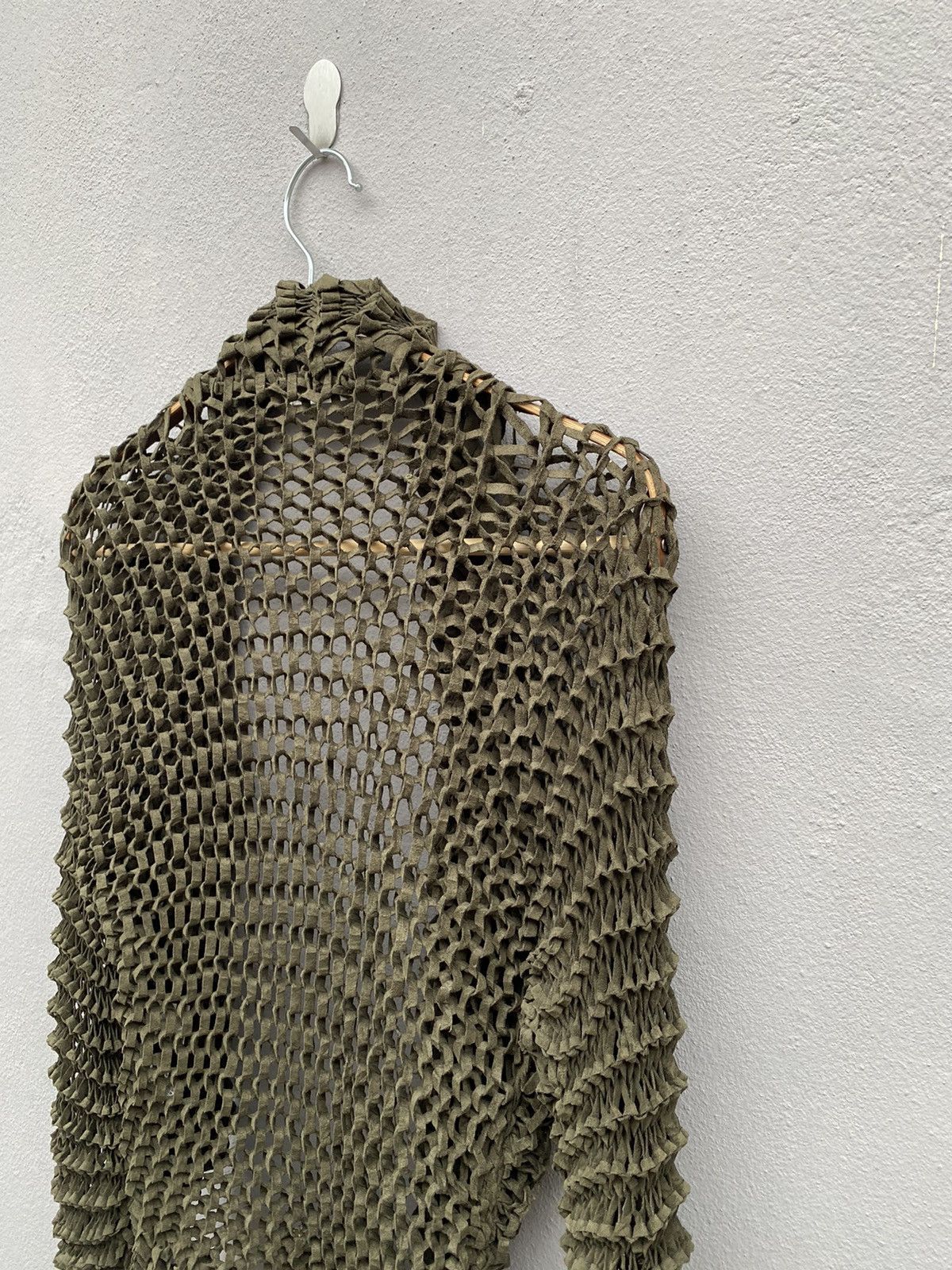 Hiroko Koshino Homme 💥Archived💥 HIROKO KOSHINO Pleated 3D Mesh Knit Spider Web Size S / US 4 / IT 40 - 17 Thumbnail
