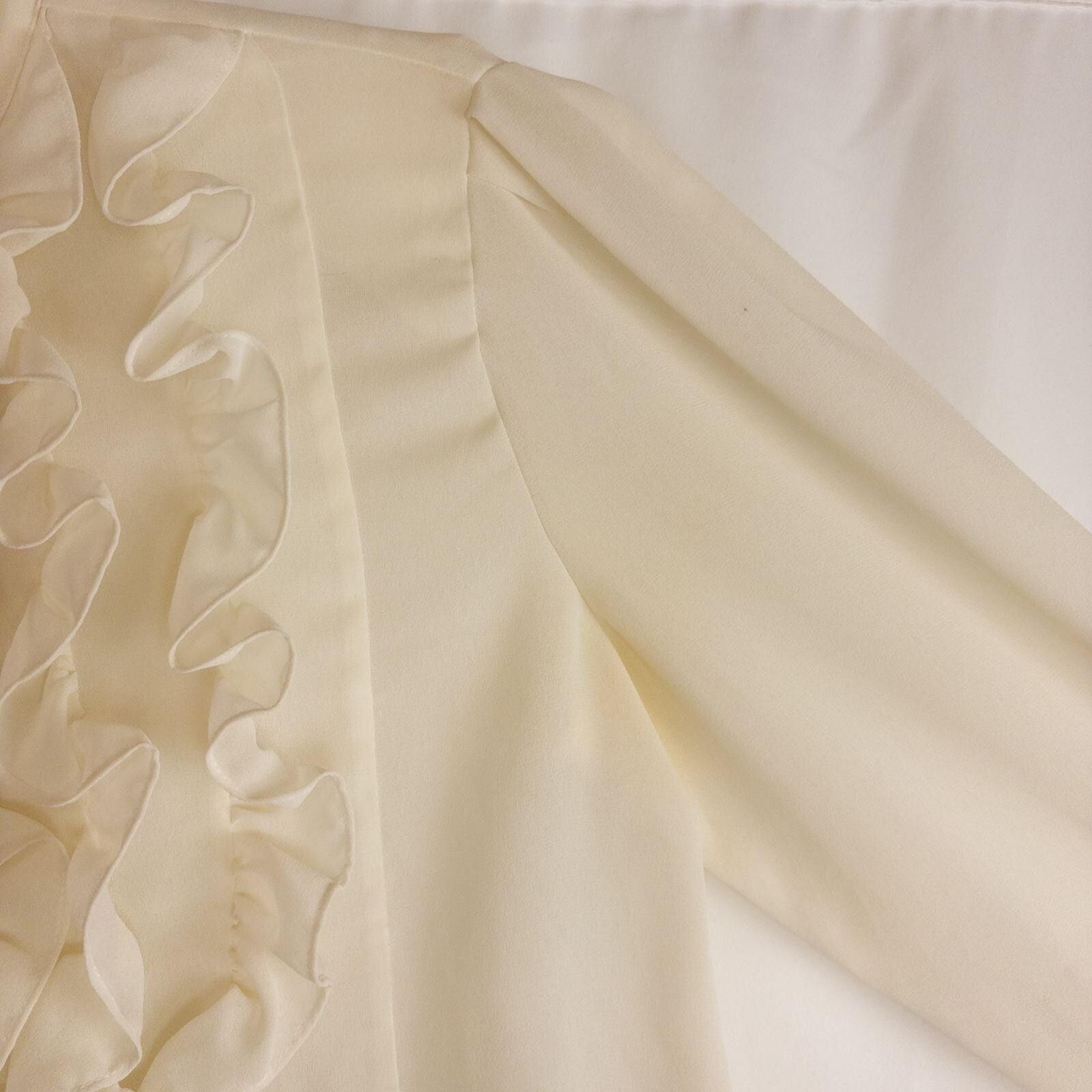 Other Lloyd Williams Vintage Ivory Solid Blouse Womens 8 Medium Size M / US 6-8 / IT 42-44 - 8 Thumbnail