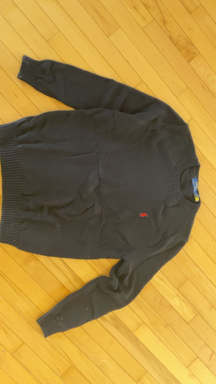 Polo Ralph Lauren (Never Worm) Polo by Ralph Lauren Men's Black Sweater Size US L / EU 52-54 / 3 - 3 Thumbnail