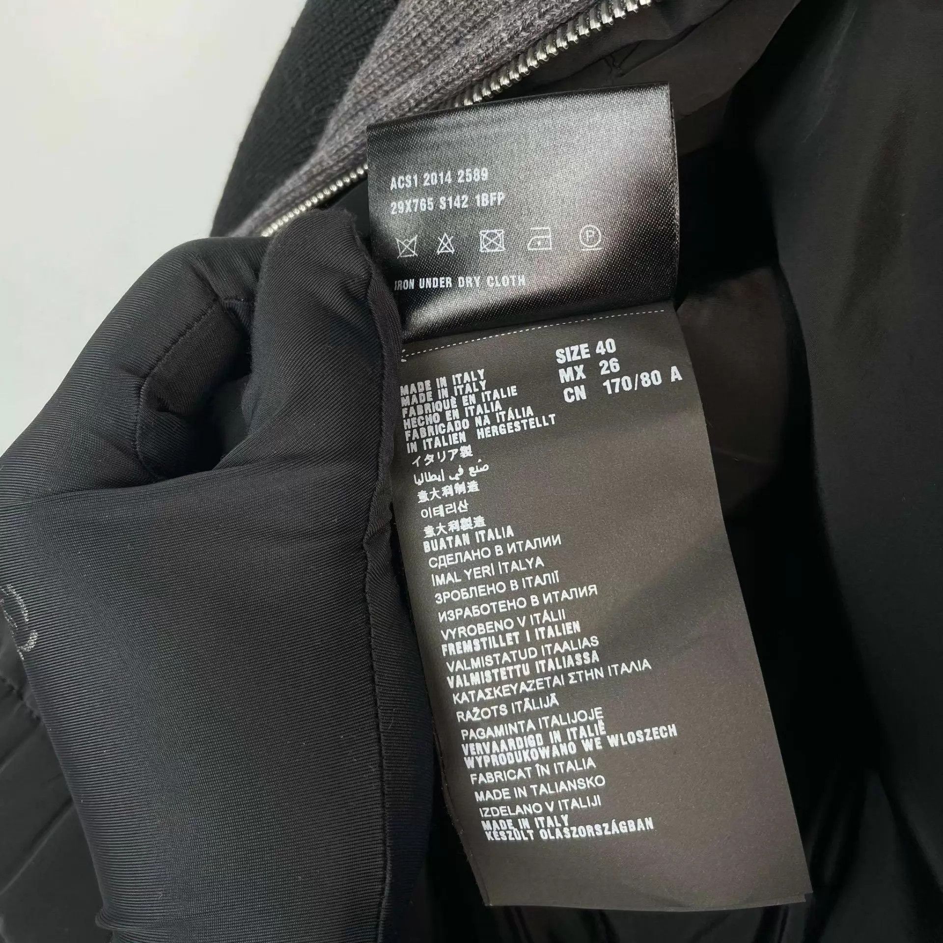 Prada Prada 95 New Color Blocked Black & Gray Down Jacket 170 Size S / US 4 / IT 40 - 7 Thumbnail