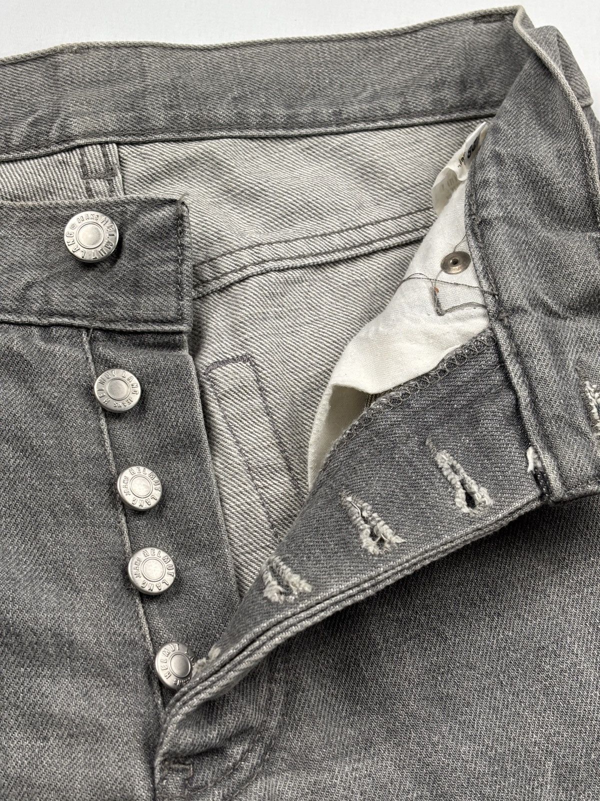 Helmut Lang 1999 Grey Sanded Denim Jeans Size US 28 / EU 44 - 6 Thumbnail