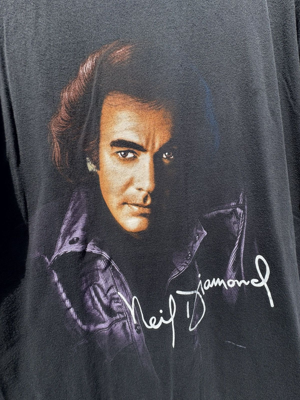 Vintage Vintage 1993 Neil Diamond Tour T-Shirt Size US XL / EU 56 / 4 - 2 Thumbnail
