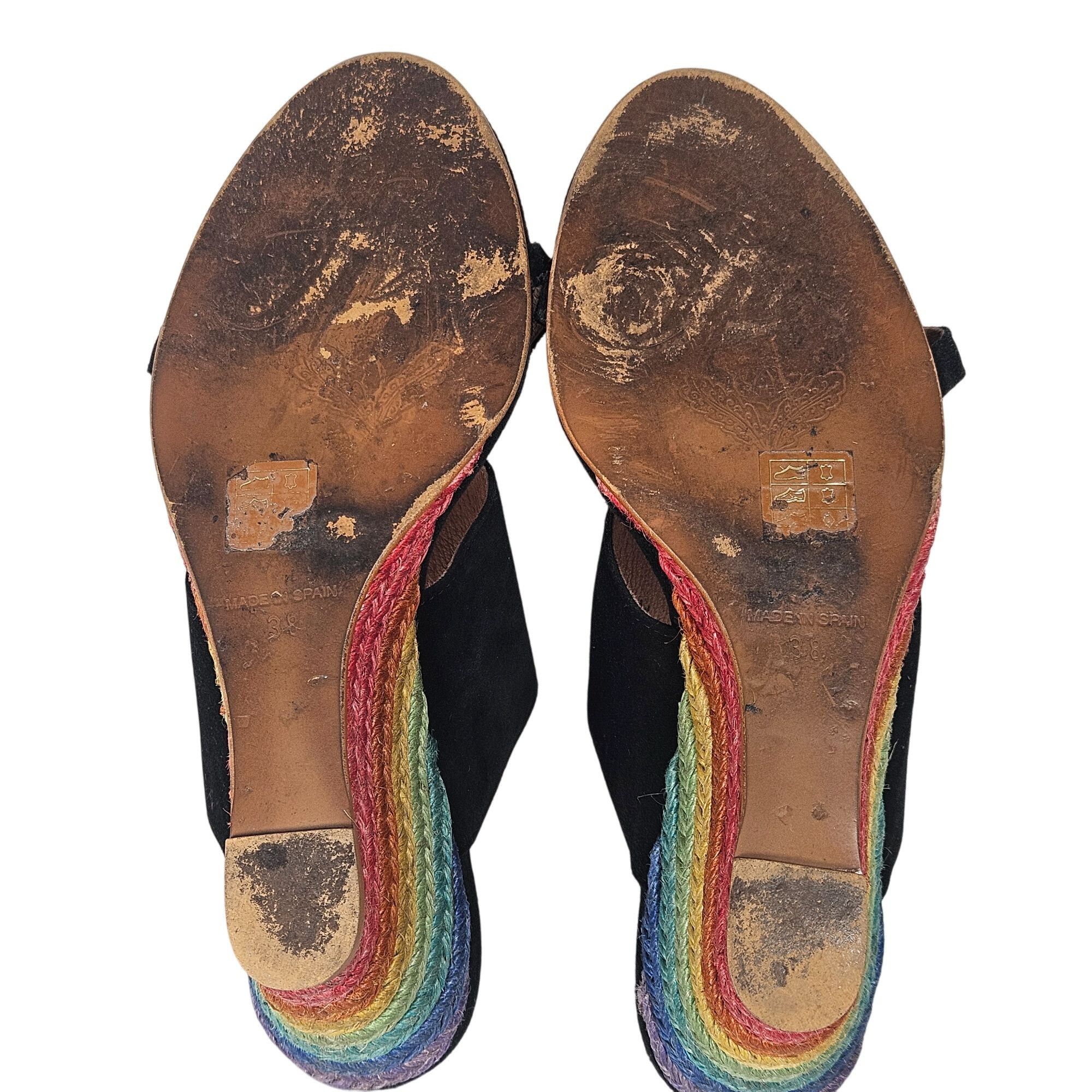Free People Free People Black Women Espadrille Sandal 7.5 Rainbow Boho F Size US 7.5 / IT 37.5 - 12 Thumbnail