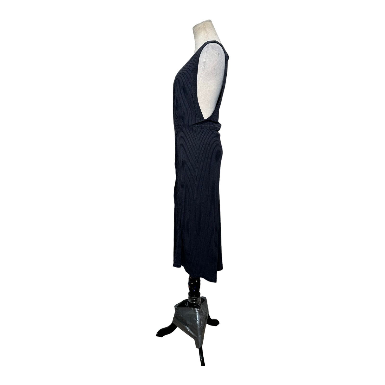 Free People Free People gray front cross flap slit midi dress small Size S / US 4 / IT 40 - 9 Thumbnail